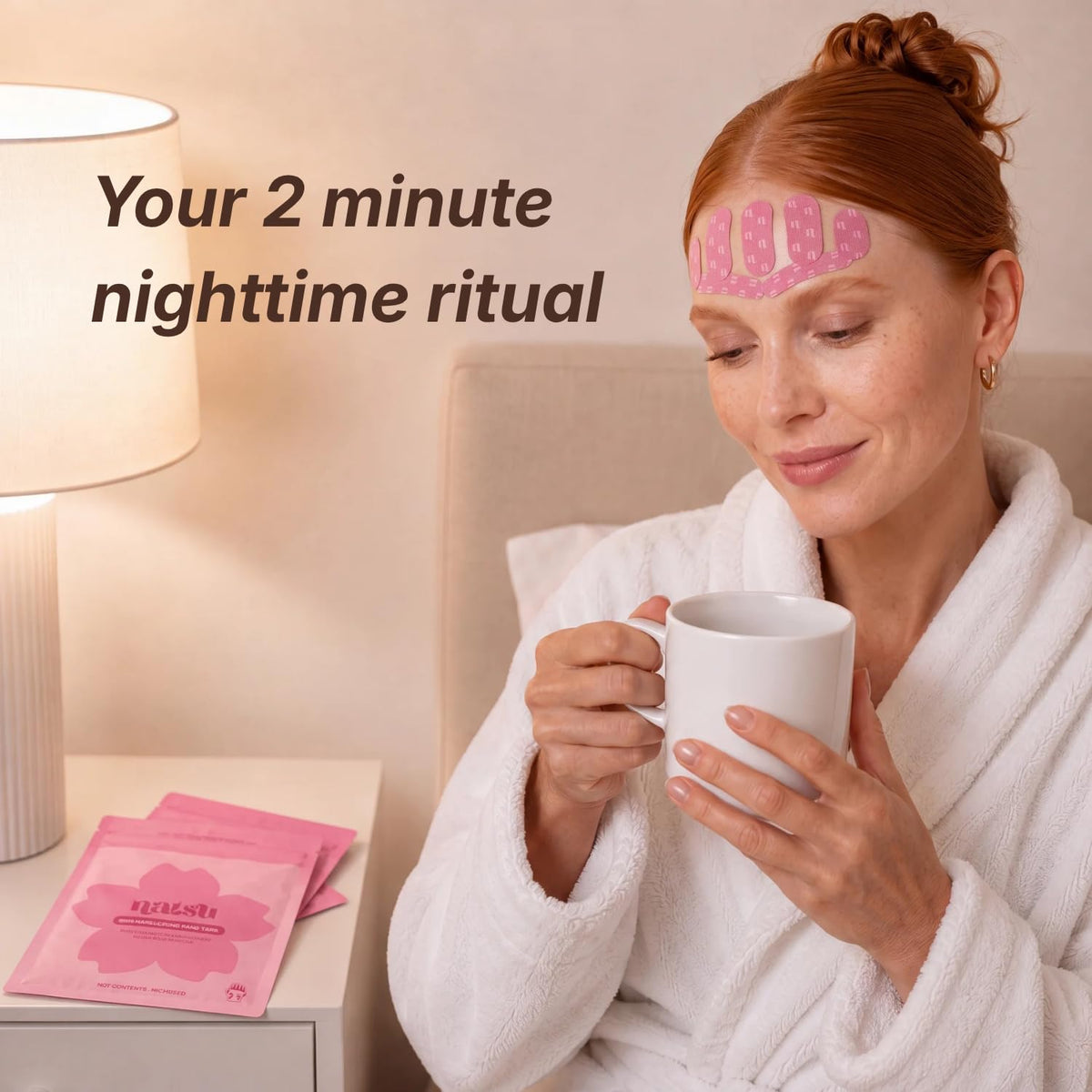 Anti Wrinkle Face Tape Overnight Japanese Kinesiology - Natsu Official Imagery - 3