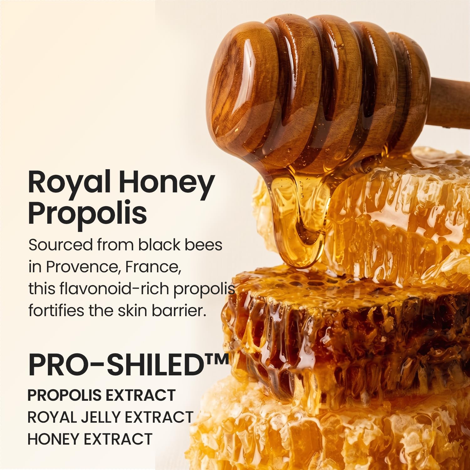 SKINFOOD Royal Honey Propolis Enrich Essence - 63% Black Bee Propolis & 10% Royal Jelly Extract Face Serum - Propolis Serum for Skin, Valentine Day Gift - 1.69 Fl. Oz. (50mL) - SKINFOOD 1957 Official Product View 8