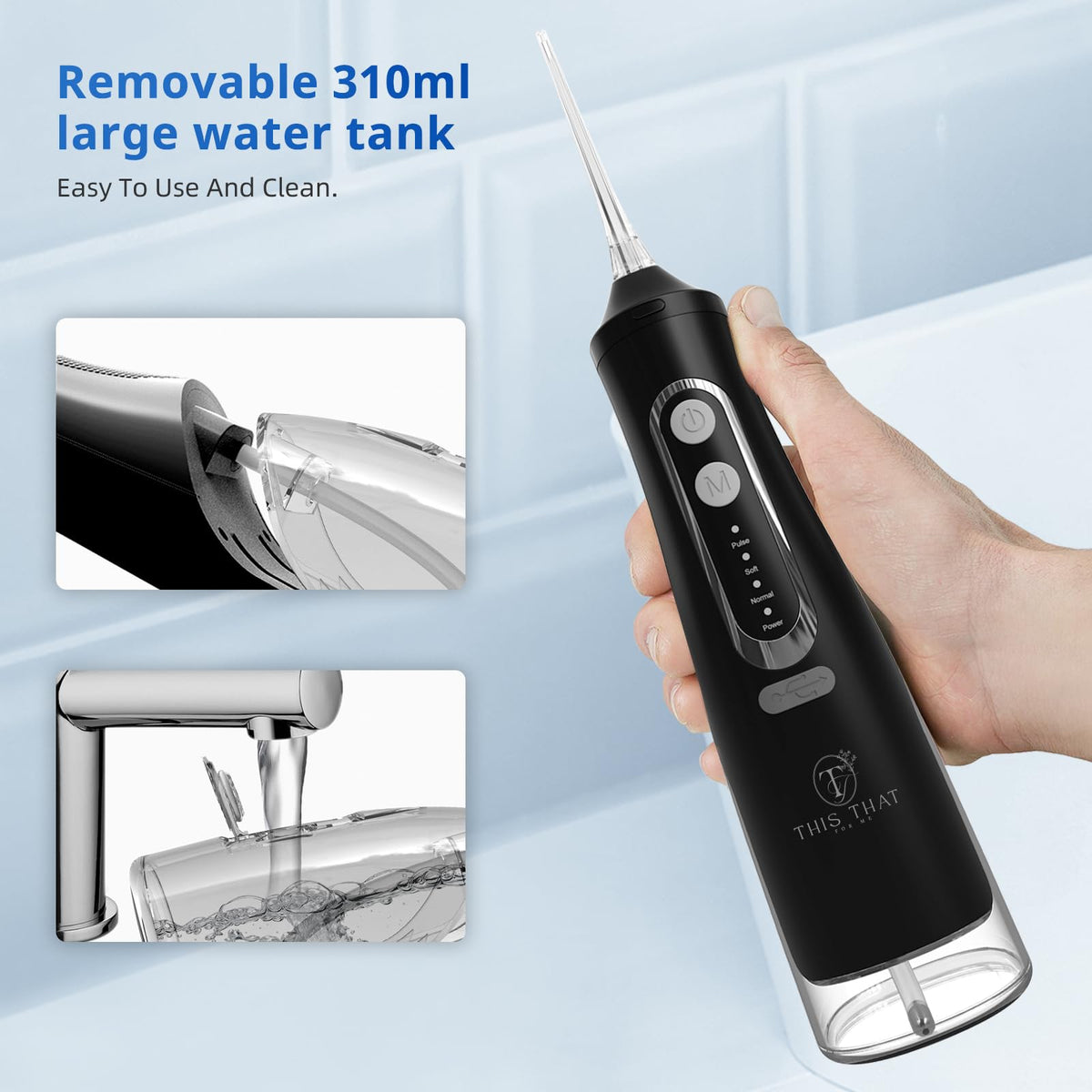 TTFM Electric Dental Water Flosser for Teeth Gums Braces - This That For Me Official Imagery - 5