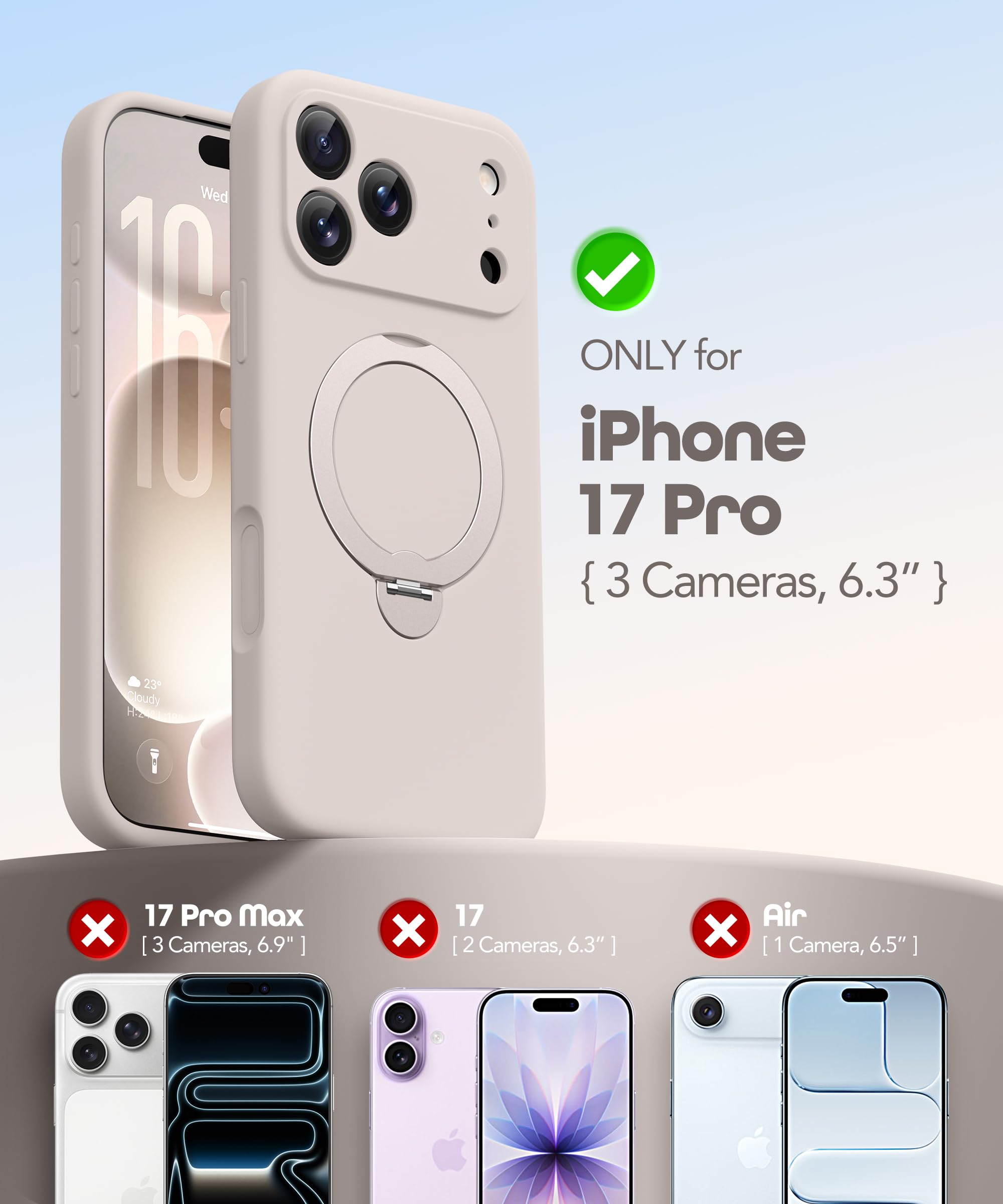 GolbinBox for iPhone 17 Pro Case with 360 Spin Magnetic - GolbinBox Official Imagery - 3