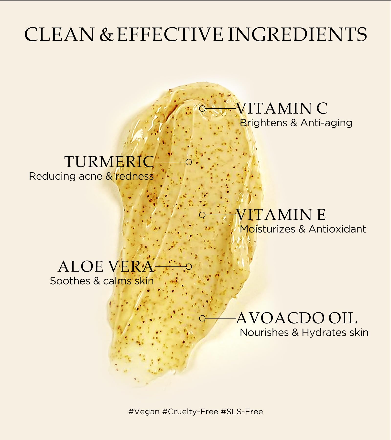 Srripo Revitalizing Exfoliation Face Scrub with Vitamin C and Turmeric – Gentle - Srripo Official Product View 6