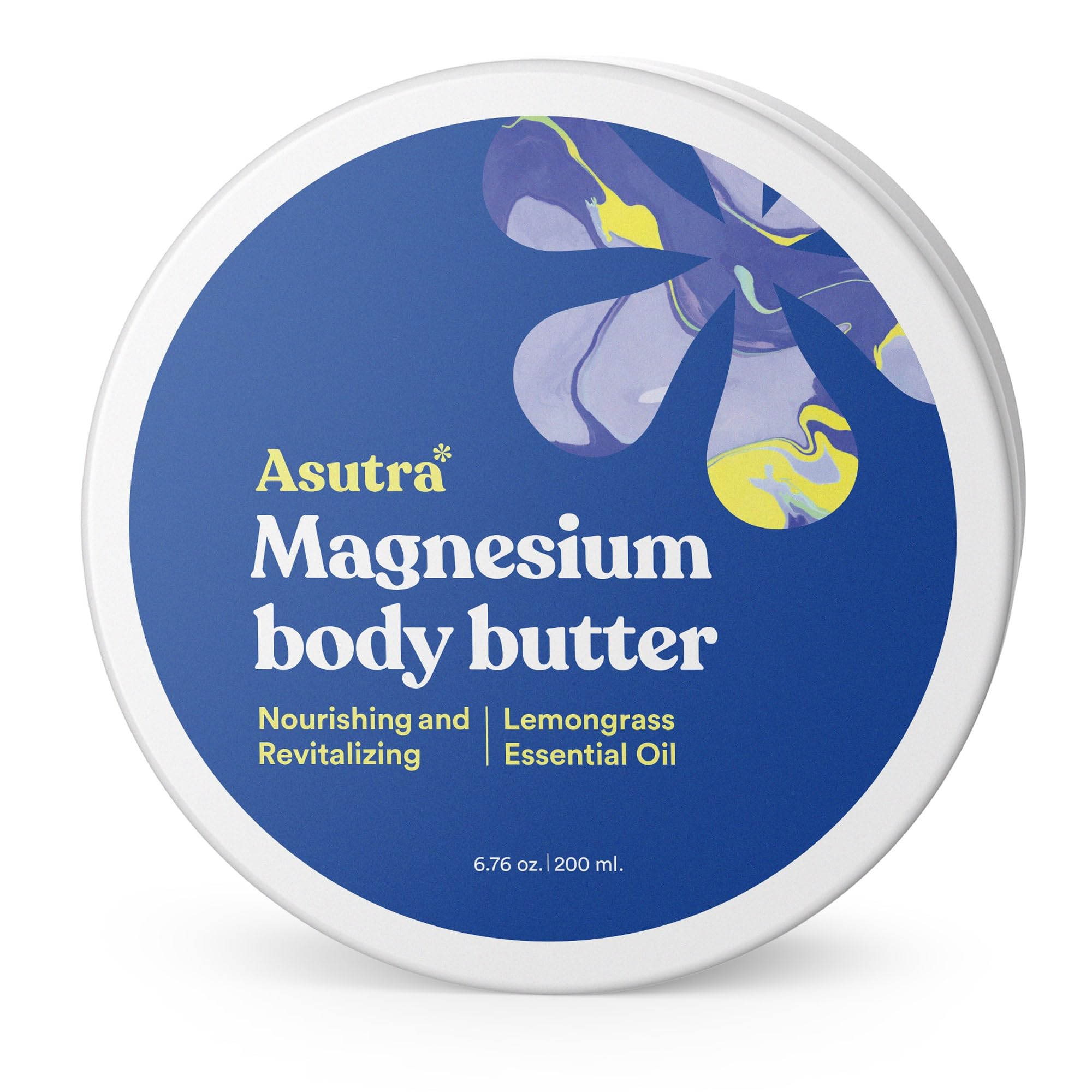 ASUTRA Magnesium Body Butter Lotion 6.76 oz Soothing Shea