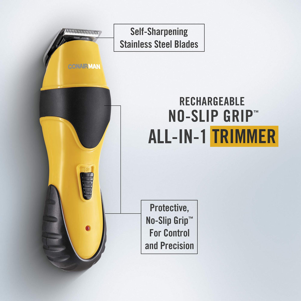 ConairMAN All in One Beard Trimmer for Men for Face Nose and - Conair Official Imagery - 4