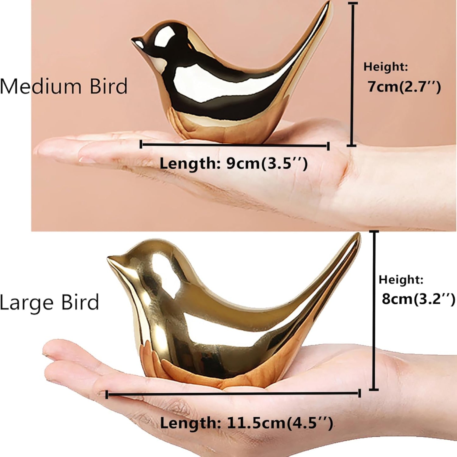 Gold small bird statues from FANTESTICRYAN, modern home decor with elegant bird figures for stylish interior decoration