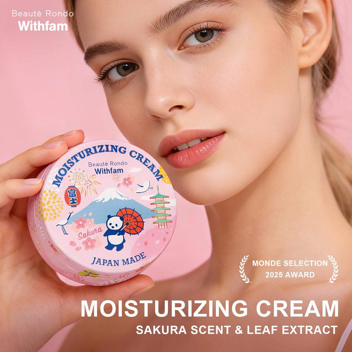 Beaute Rondo Withfam Moisturizing Cream Delicate Sakura - Beauté Rondo Official Imagery - 5
