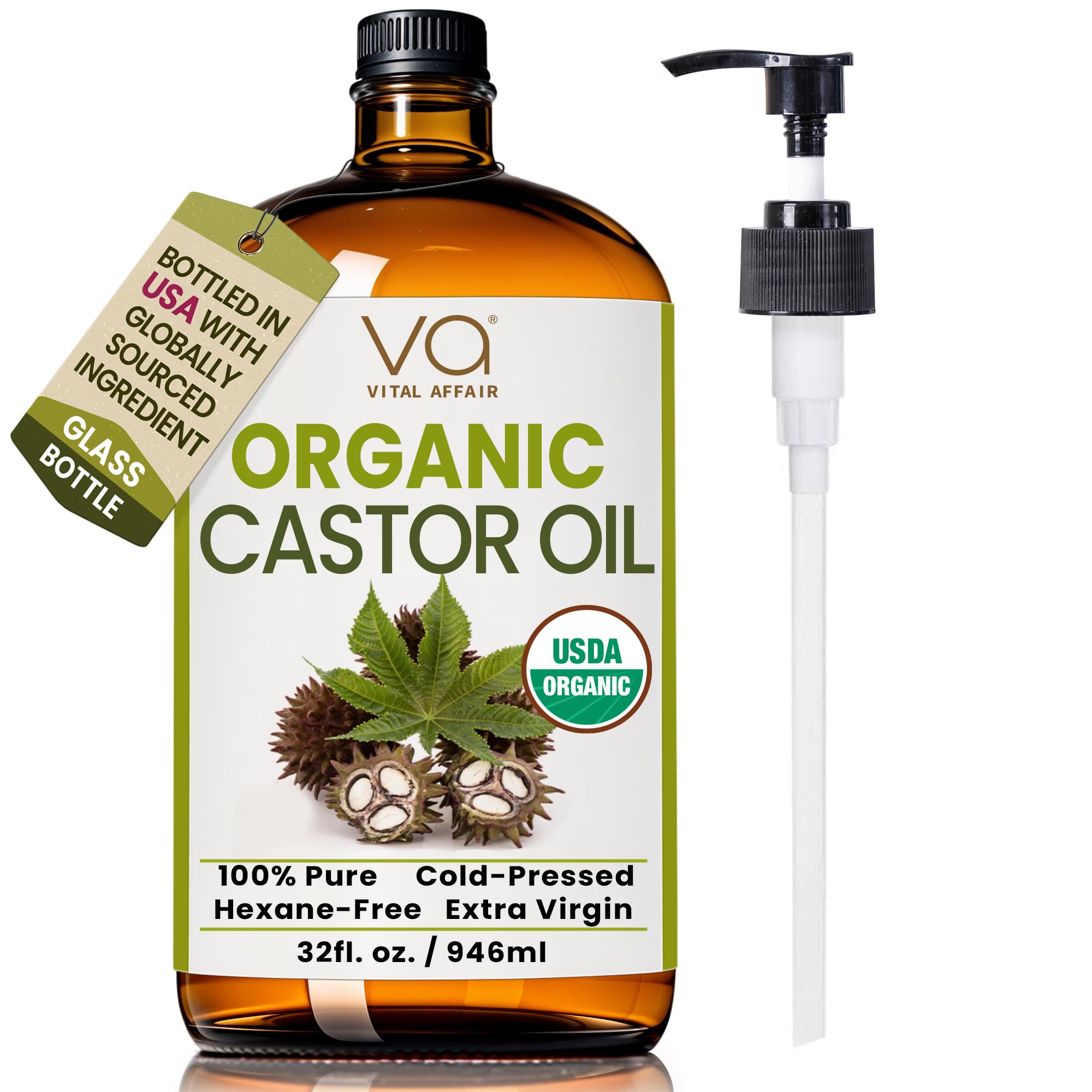 VITAL AFFAIR Organic Castor Oil with Frankincense Oil Glass Bottle For Face & Hair - VITAL AFFAIR Official Product View 10