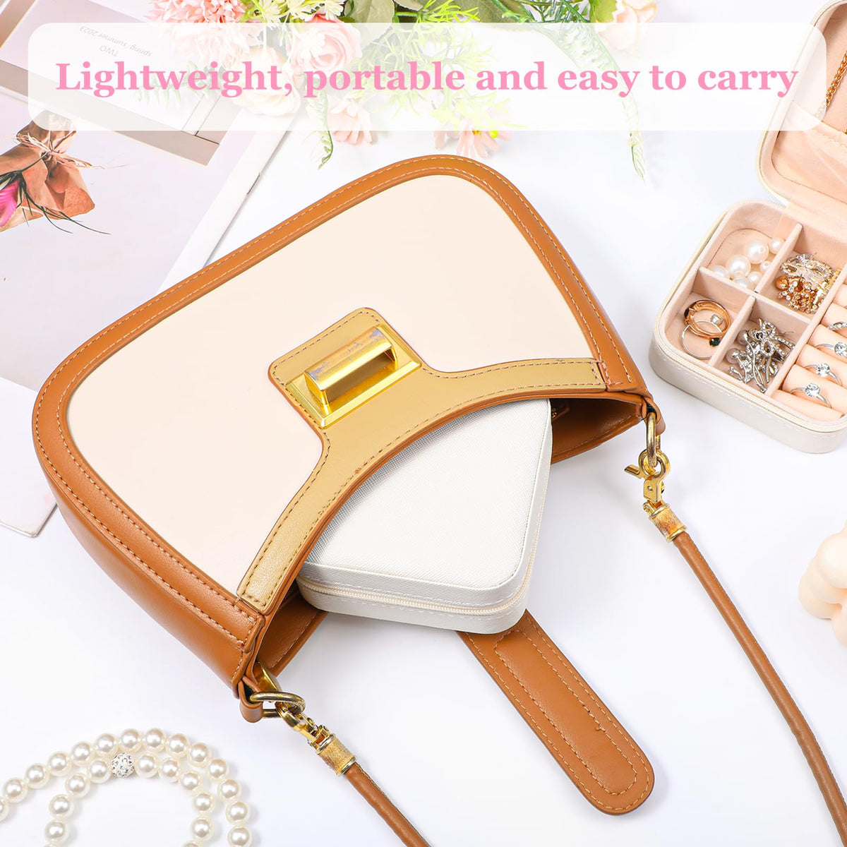 12pcs Mini Travel Jewelry Case White Bridesmaids Proposal - Meyeyaia Official Imagery - 8
