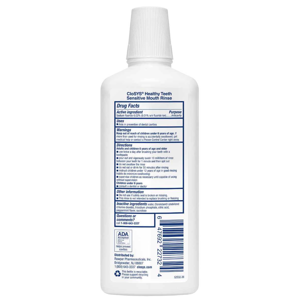 CloSYS Silver Healthy Teeth Anti Cavity Oral Rinse 32 Fl Oz - CloSYS Official Imagery - 8