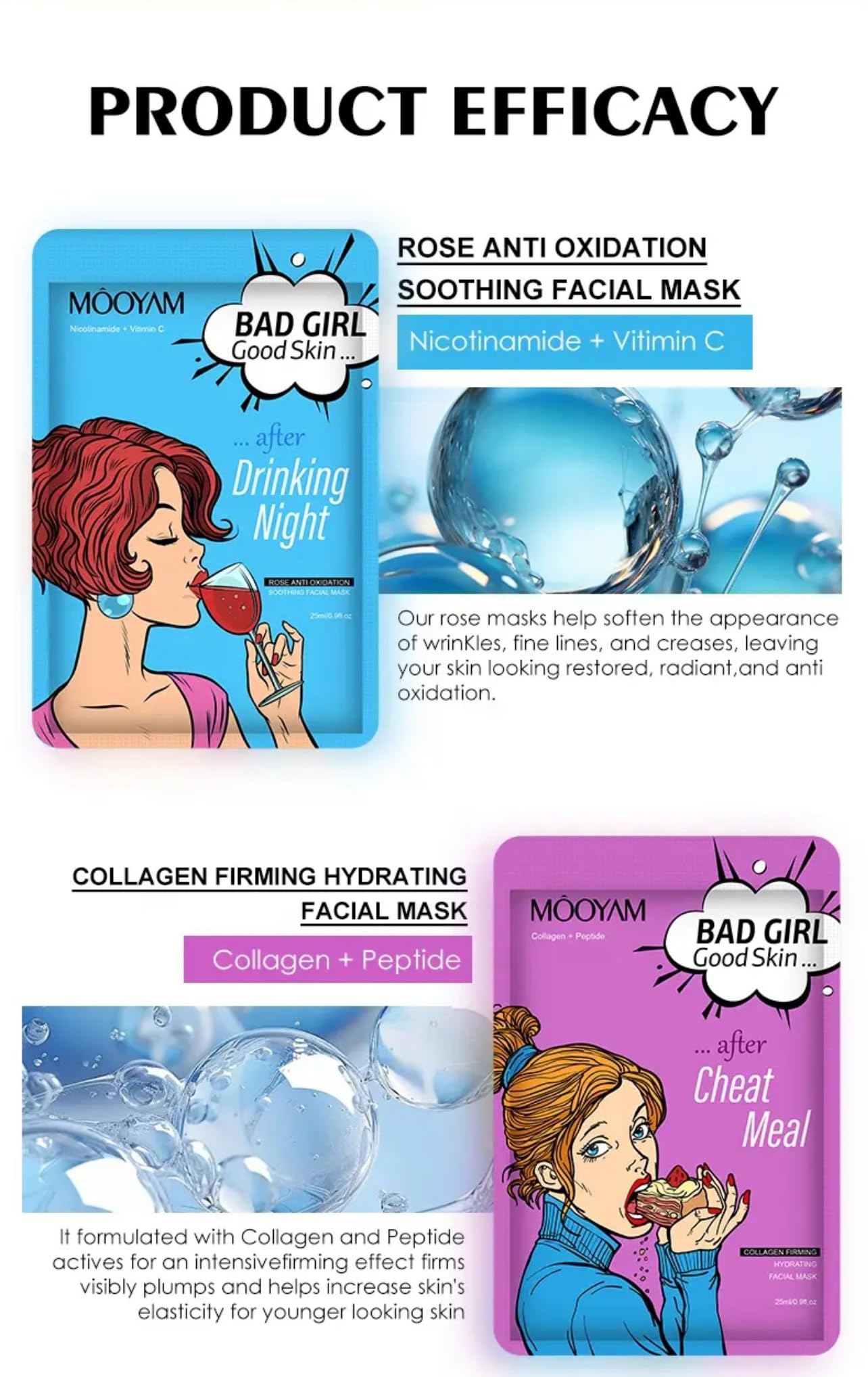 BAD GIRL Face Mask Set - MOOYAM