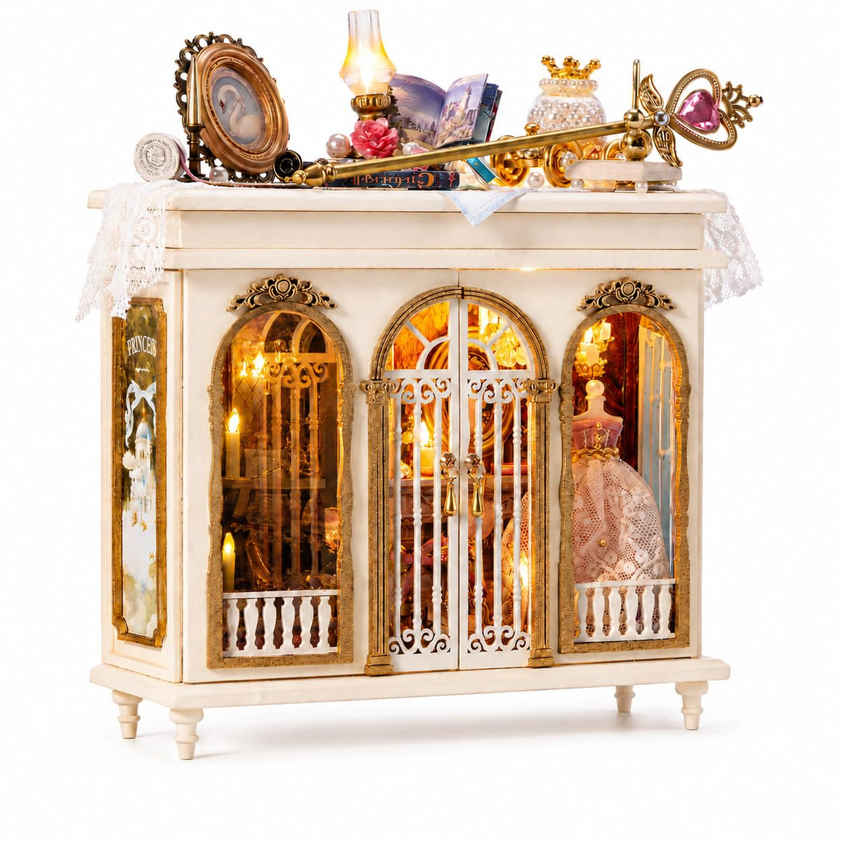 Roroom DIY Miniature House Kit Dreamy Vanity Room Dollhouse - Roroom Official Imagery - 1