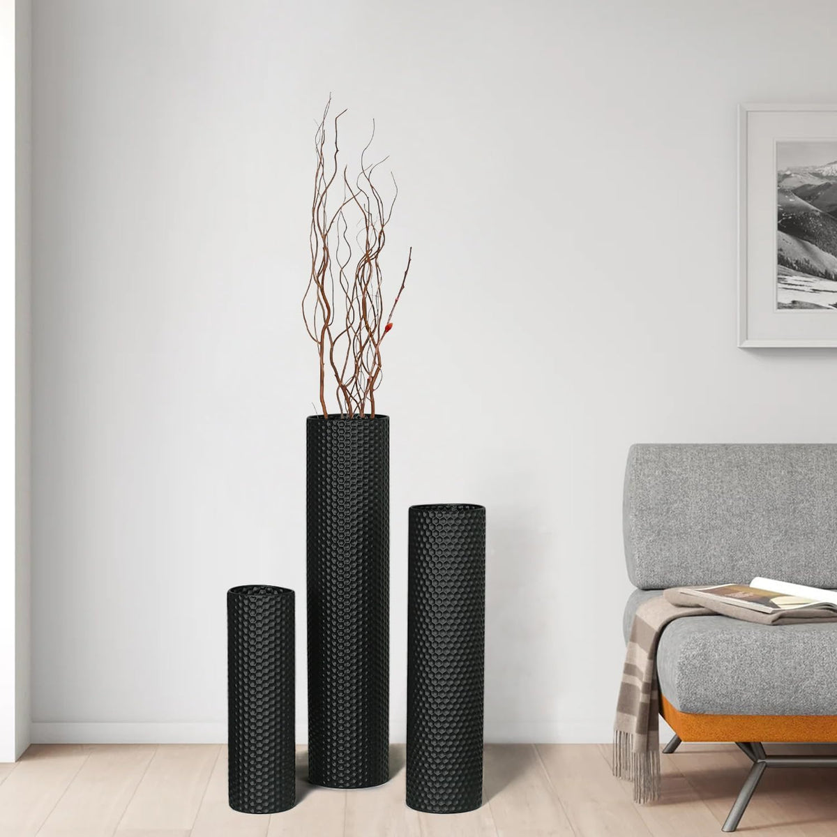 Dnnnii Tall Floor Vases Set of 3 - Dnnnii Official Imagery - 3