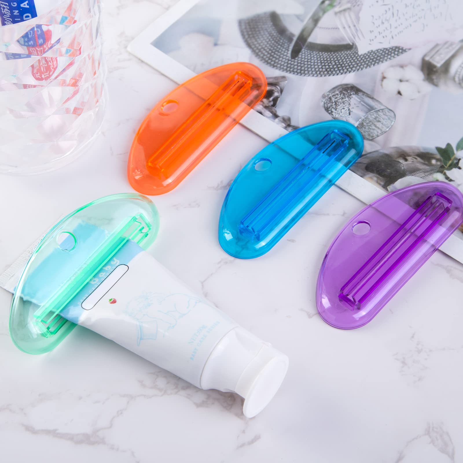 LOVEINUSA Toothpaste Tube Squeezer, 4 PCS Toothpaste Squeezer Rol - LOVEINUSA Official Product View 7