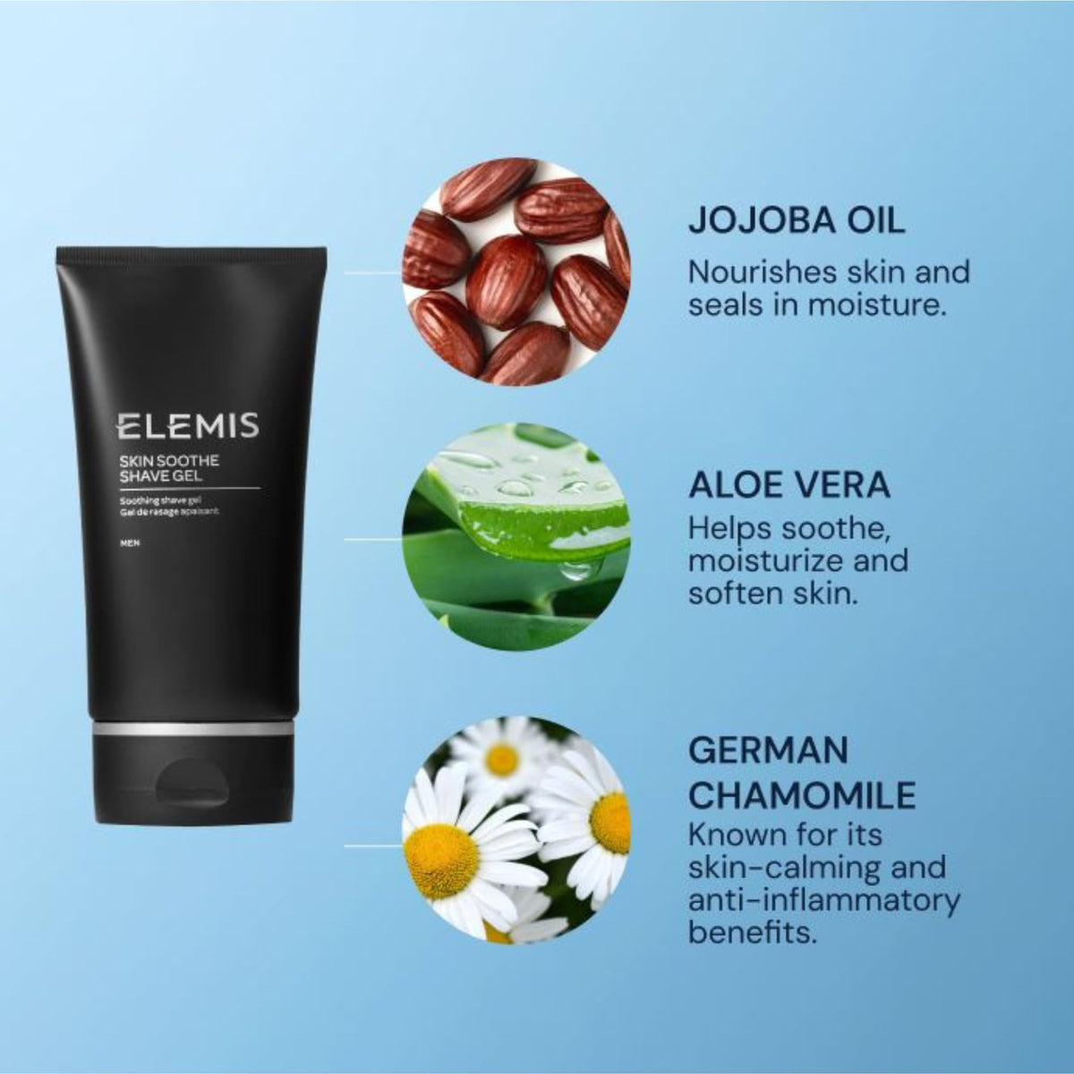 ELEMIS Skin Soothe Shave Gel for Men Soothing Shave Gel - Premium Selection Official Imagery - 6