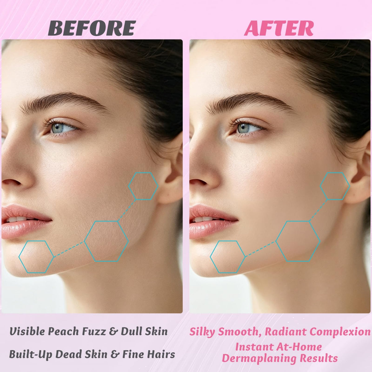 Electric Dermaplane Razor Exfoliation for Women Face 12 - Gisfibu Official Imagery - 7