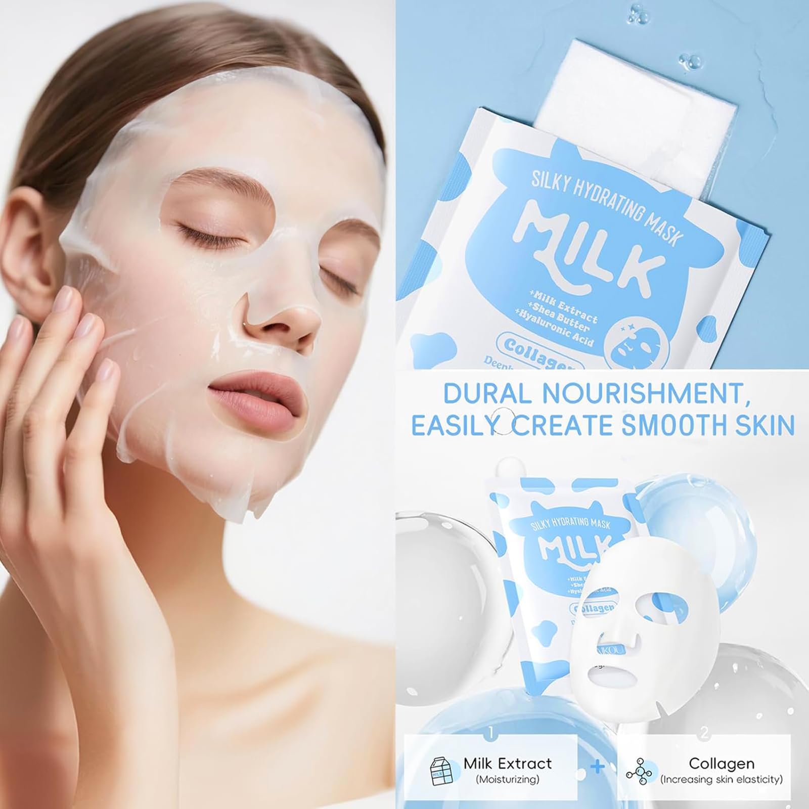 Milk Skin Care Set for Kids, 12 IN 1 Moisturizing &amp; Gentle - BliBling
