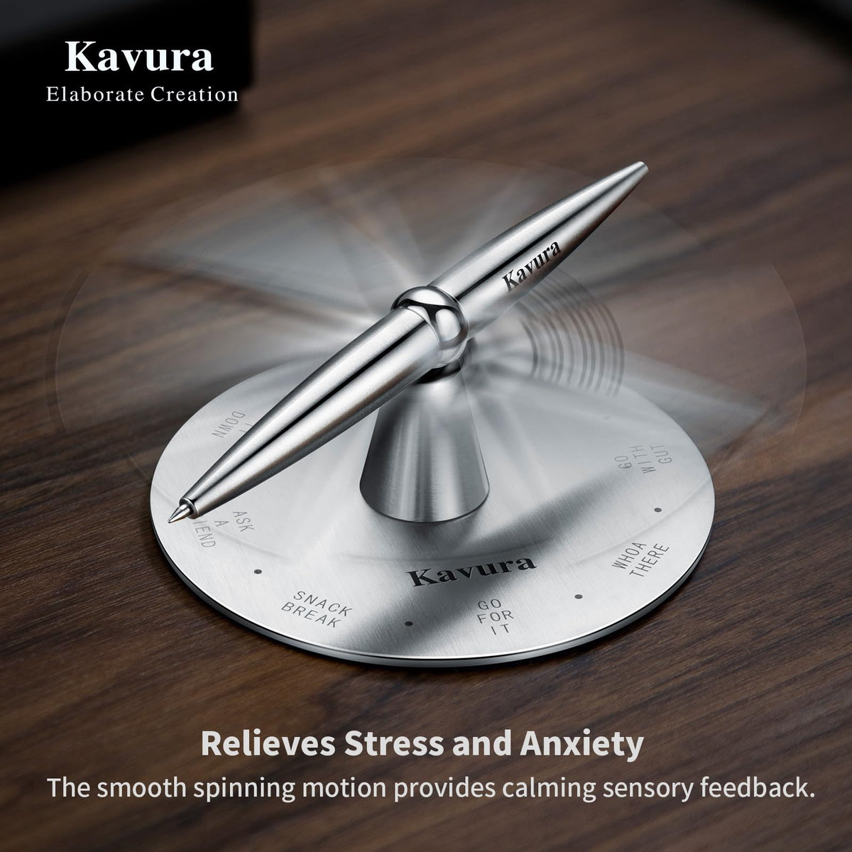 Spin Decision Maker Pen Magnetic Desk Fidget Gift for Men - Kavura Official Imagery - 4