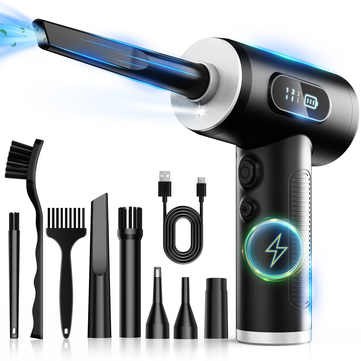 FRESMOL Compressed Air Duster Rechargeable Cordless Electric - FRESMOL Official Imagery - 2