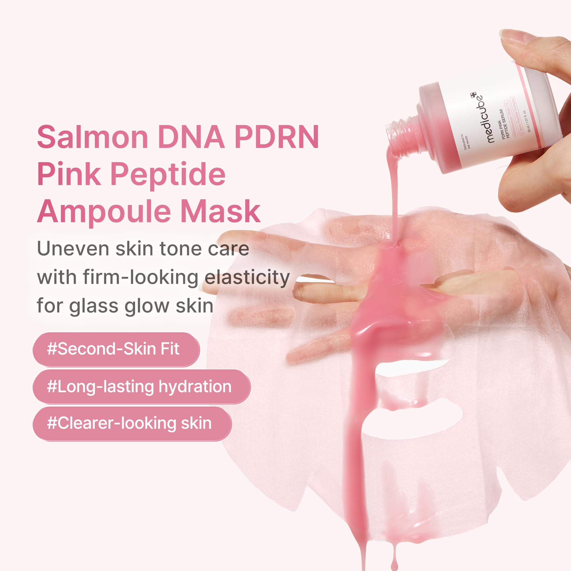 medicube PDRN Pink Peptide Ampoule Sheet Mask 10EA - medicube