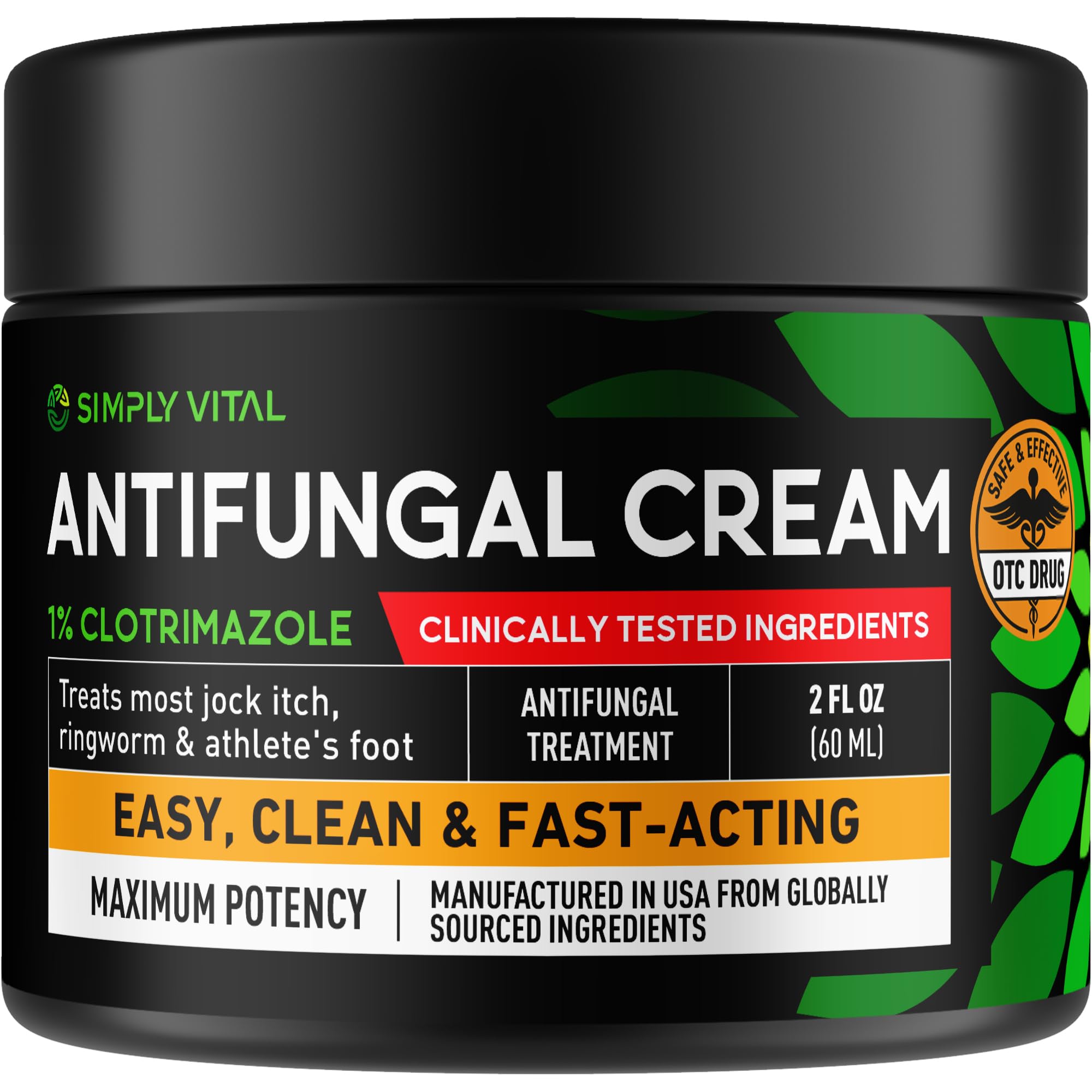 SimplyVital Clotrimazole 1% Antifungal Cream 2 oz