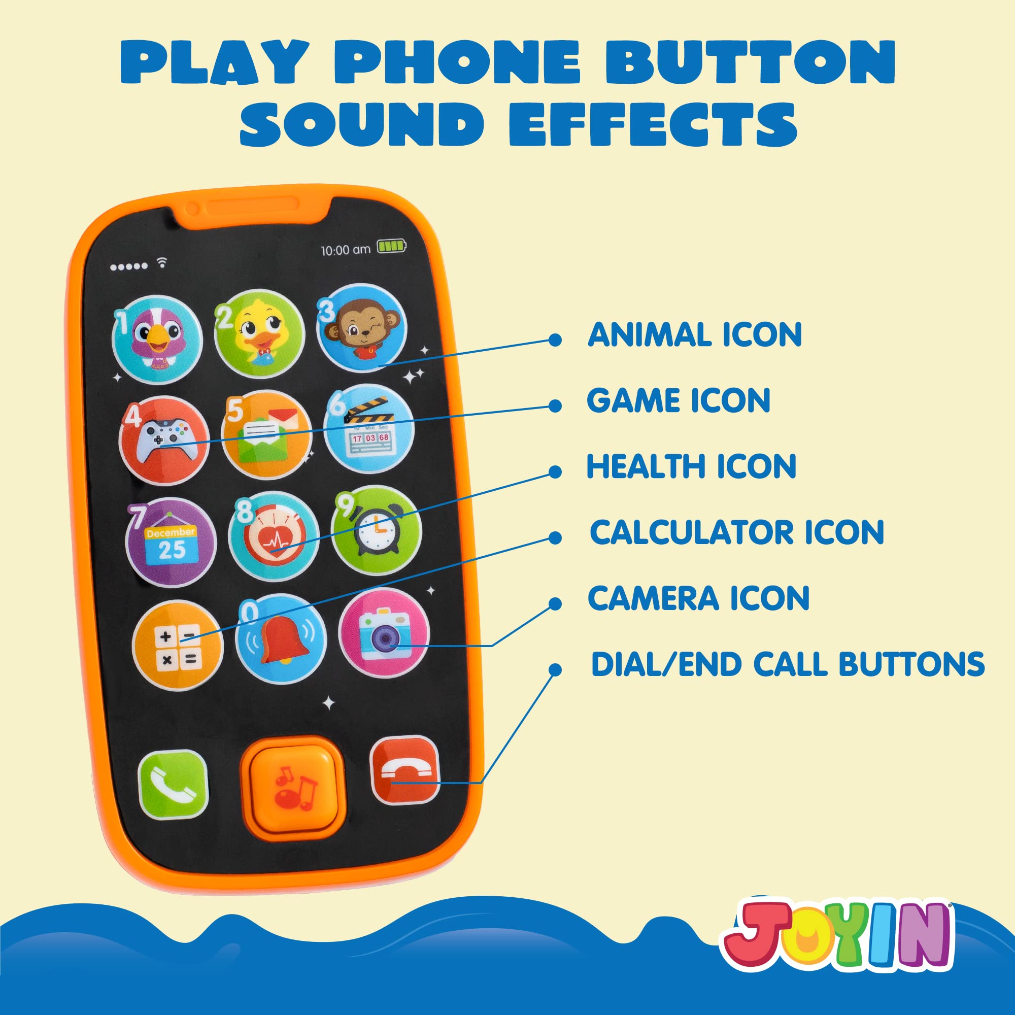 JOYIN Learning Phone and Remote Toy for Kids, Fun Smartphone Toys by JOYIN - Angle View 5