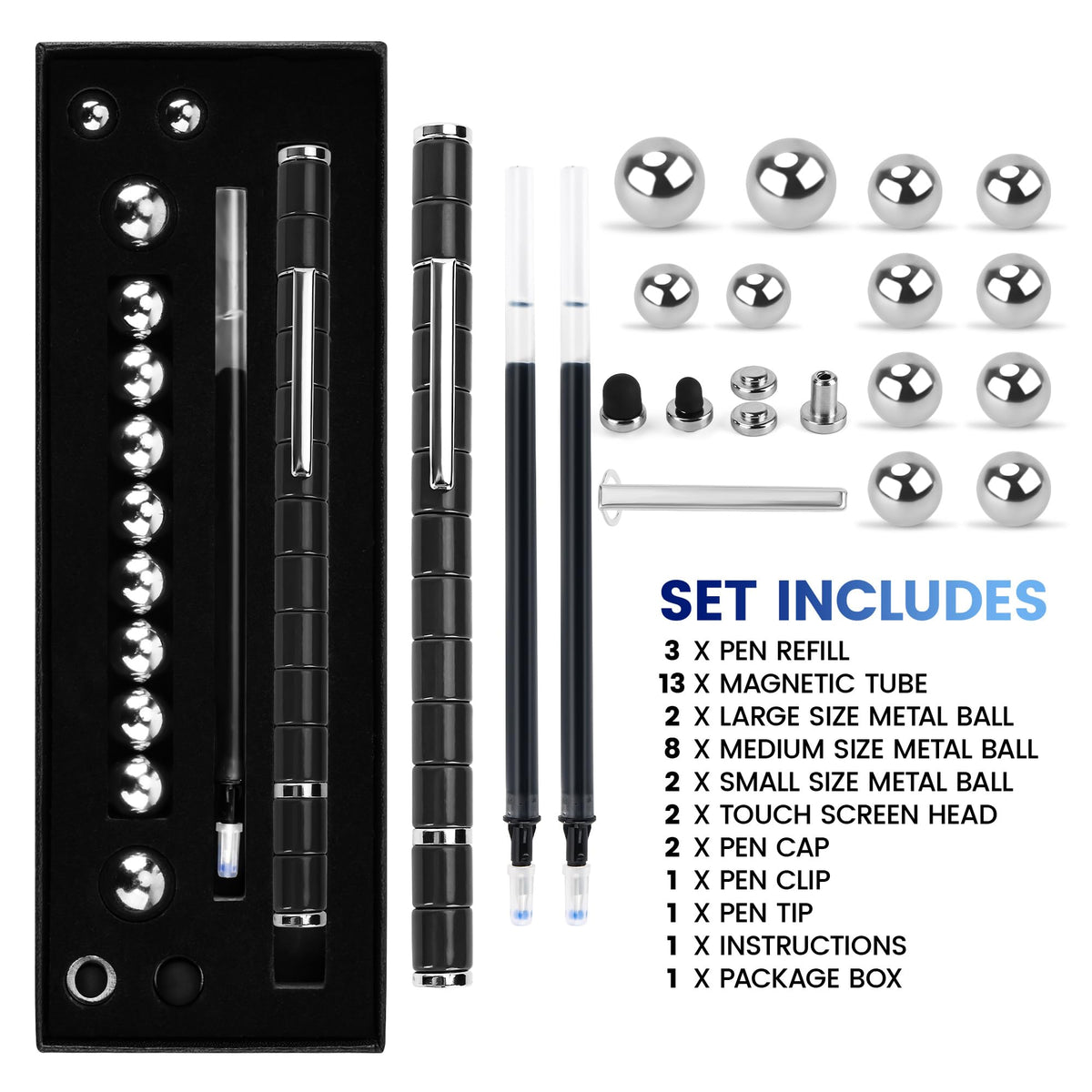 Fidget Pen Magnetic Pen Trendy Stress Relief Toy for - puxmrko Official Imagery - 4