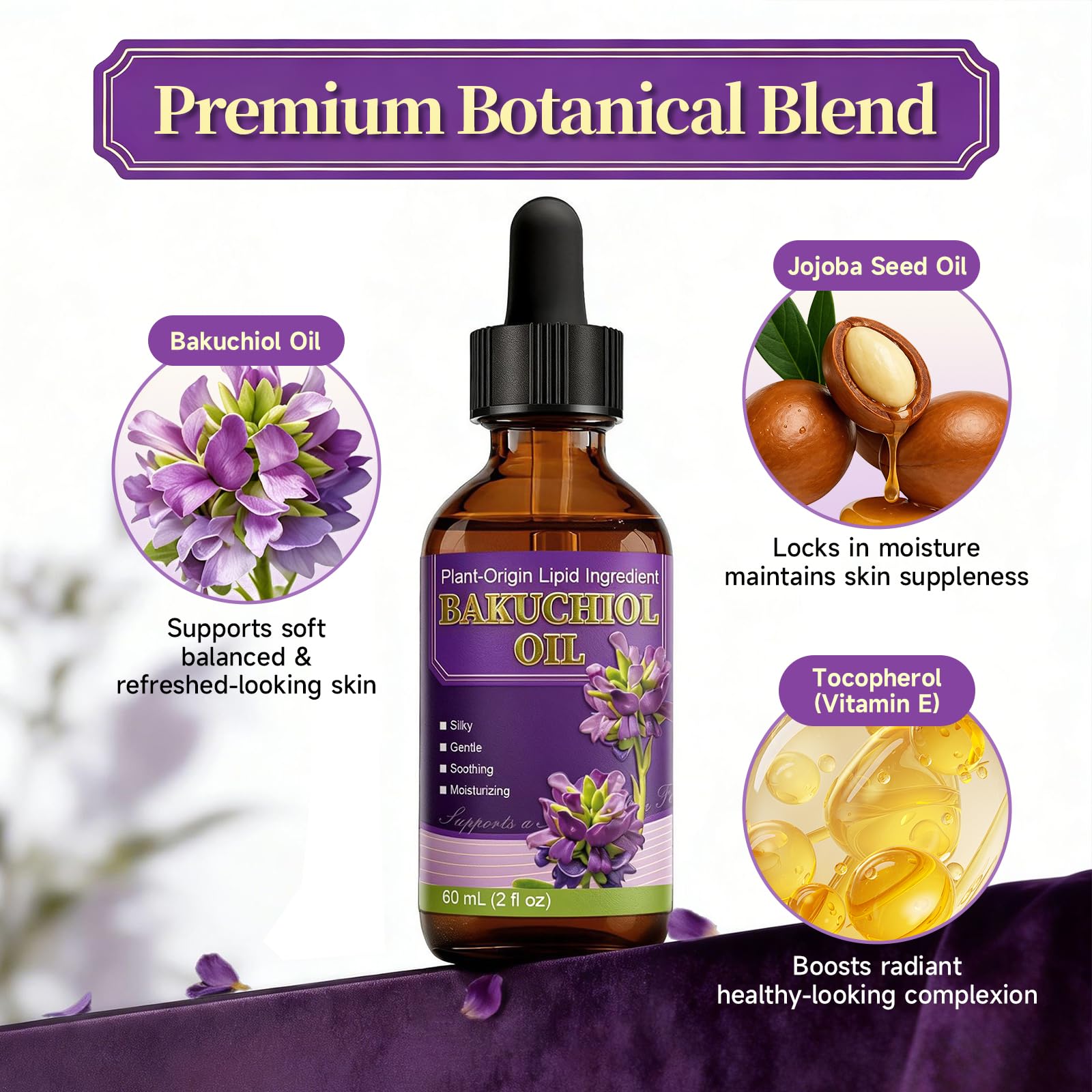 LFuTPm Bakuchiol Oil Organic Cold Pressed for Face, Retinol Alternative Anti Aging - LFuTPm Official Product View 4