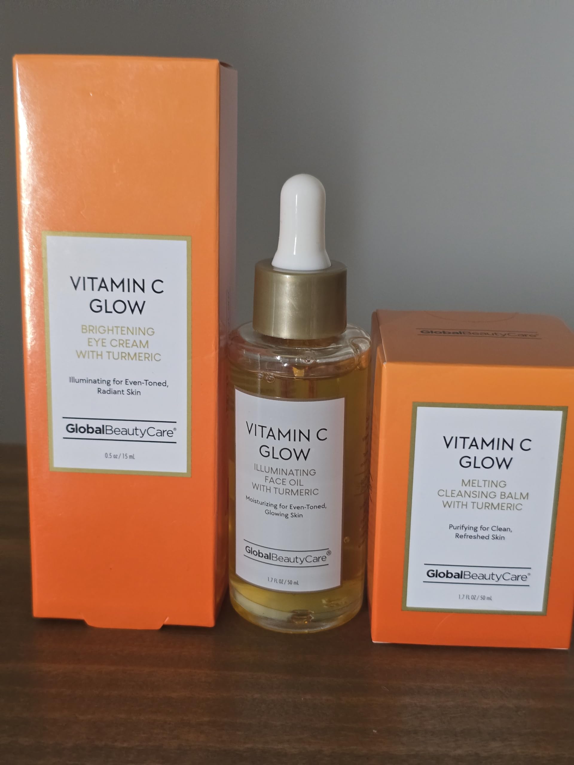 Global Beauty Care Vitamin C & Turmeric Glow Skincare Set - Product Imagery