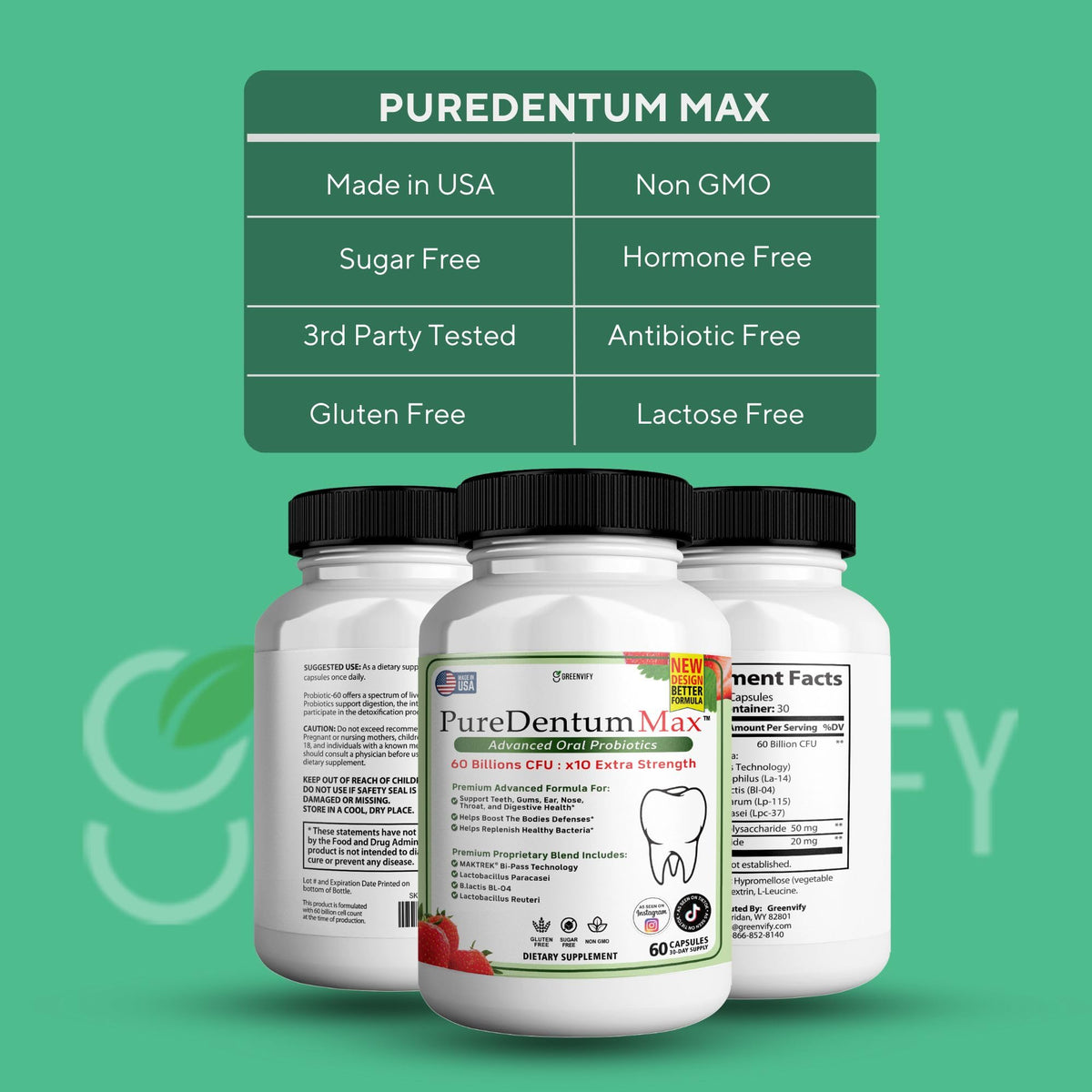 PureDentum for Gums and Teeth Health Fresh Breath - ProDentim Max Official Imagery - 4
