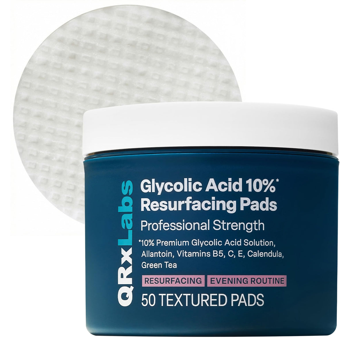 QRxLabs 10 Glycolic Acid Pads - QRxLabs Official Imagery - 2