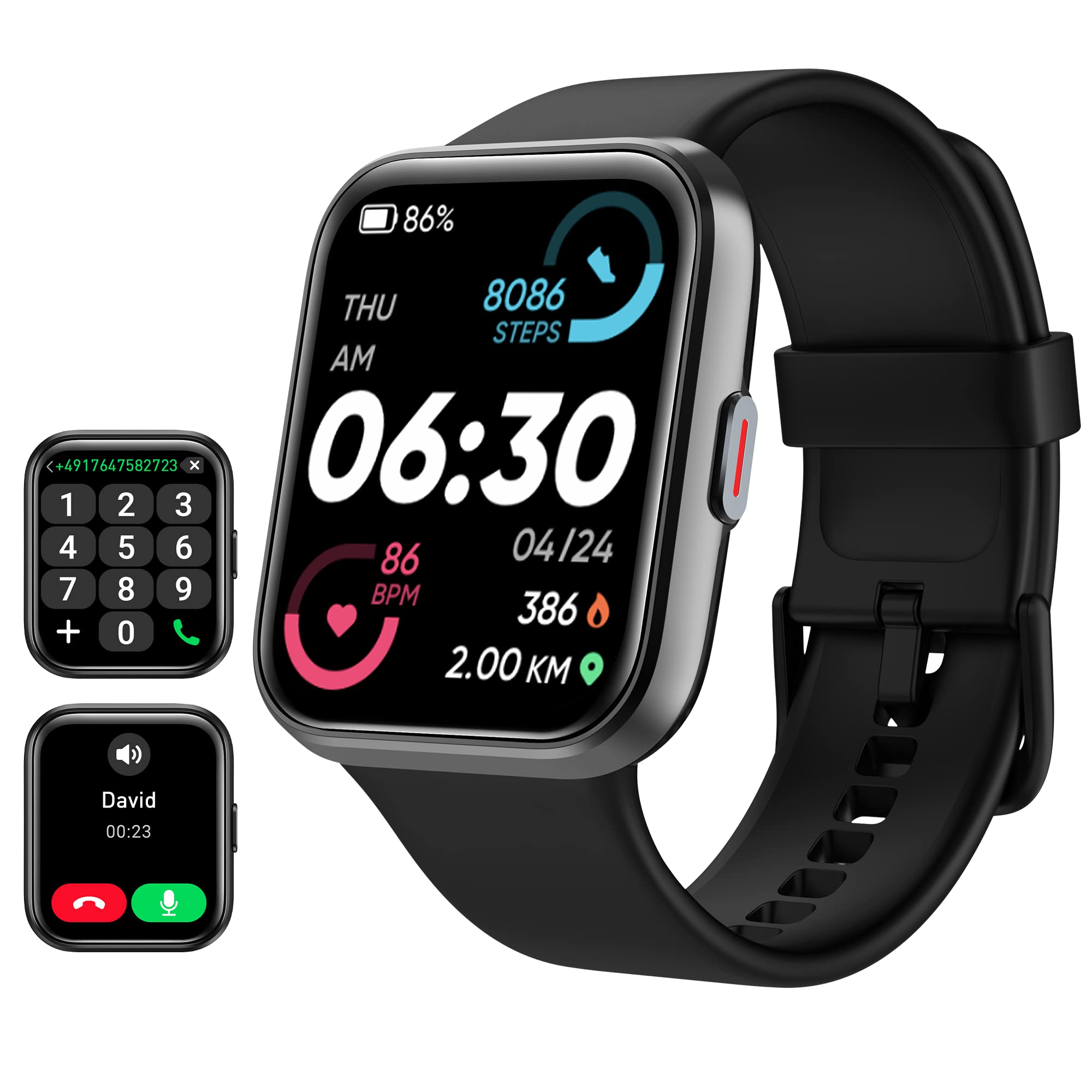 Tensky Smart Watch for Men/Women Android/iPhone/Samsung, Alexa Built-i - View 1