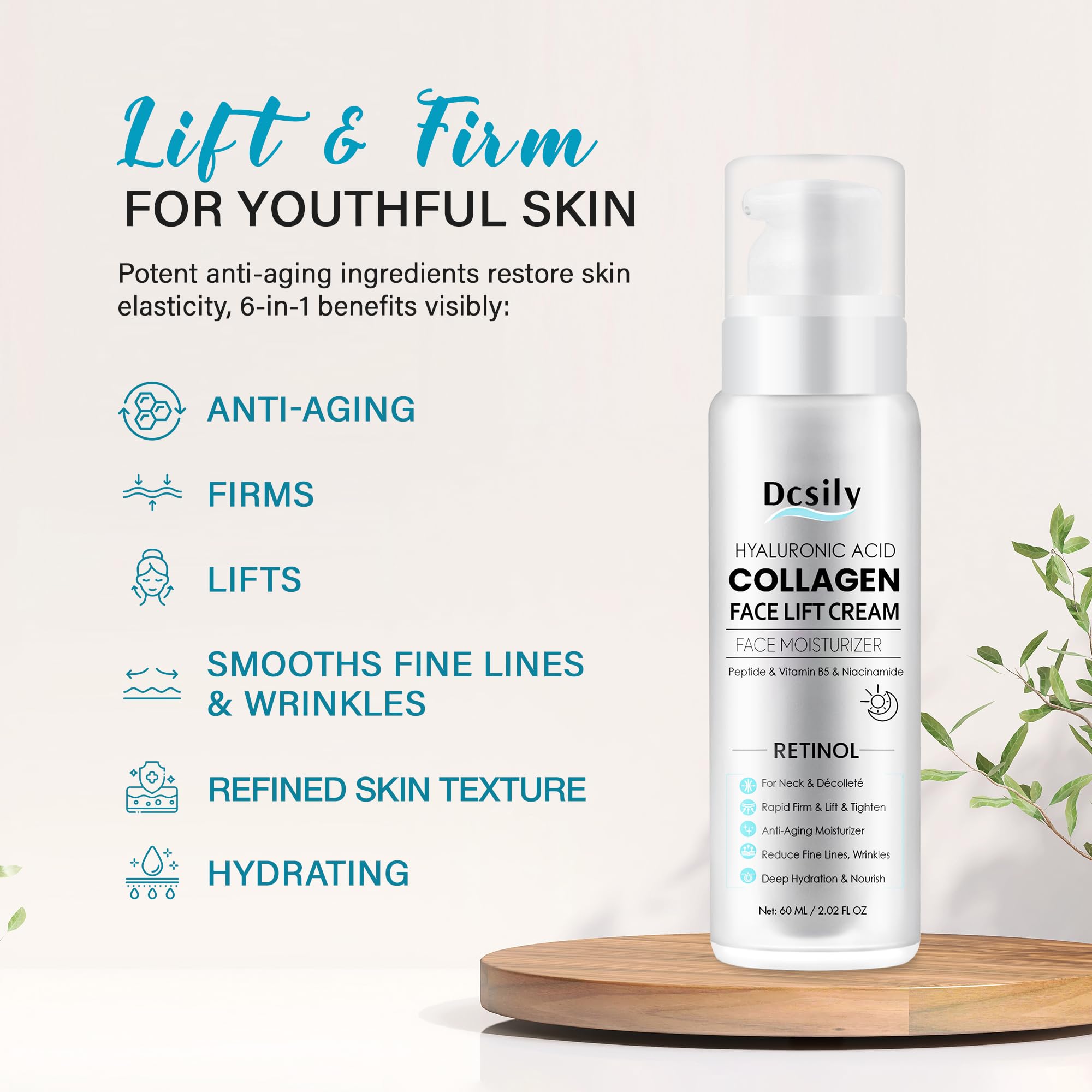 Skin Tighten And Lift Neck Cream Face Lift Cream 6 in 1 Anti - Dcsily Official Imagery - 3