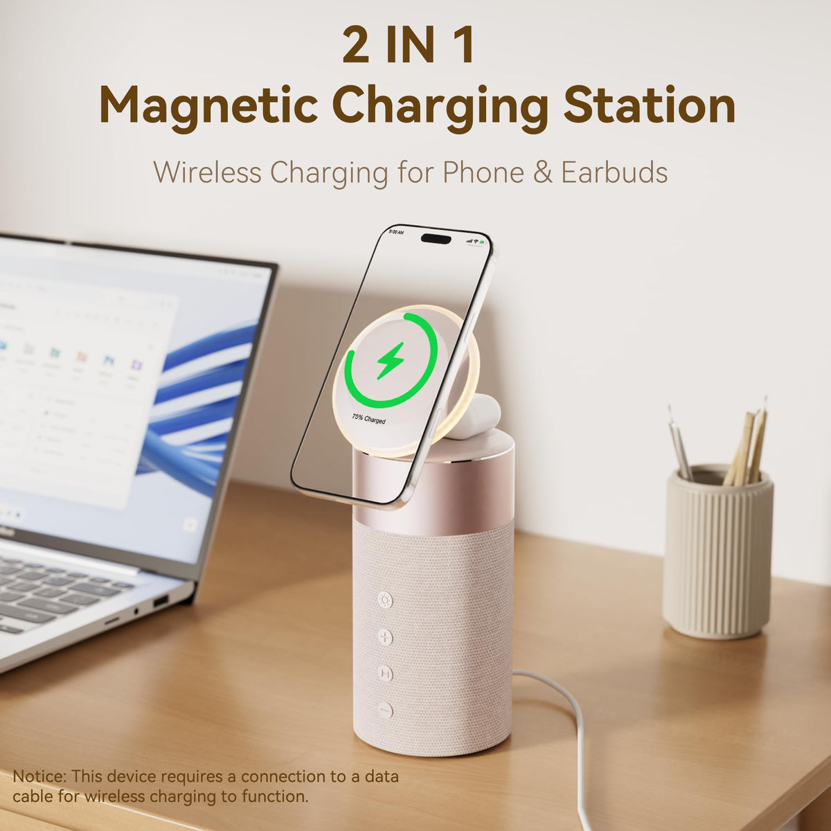 4 in 1 Bluetooth Speaker 15W Portable Speaker Magnetic - KUANGXIANG Official Imagery - 3