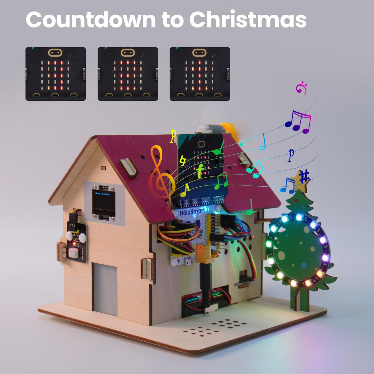Microbit Smart Home Kit for Microbit V1 and V2 Electronics - HOLASMART Official Imagery - 6