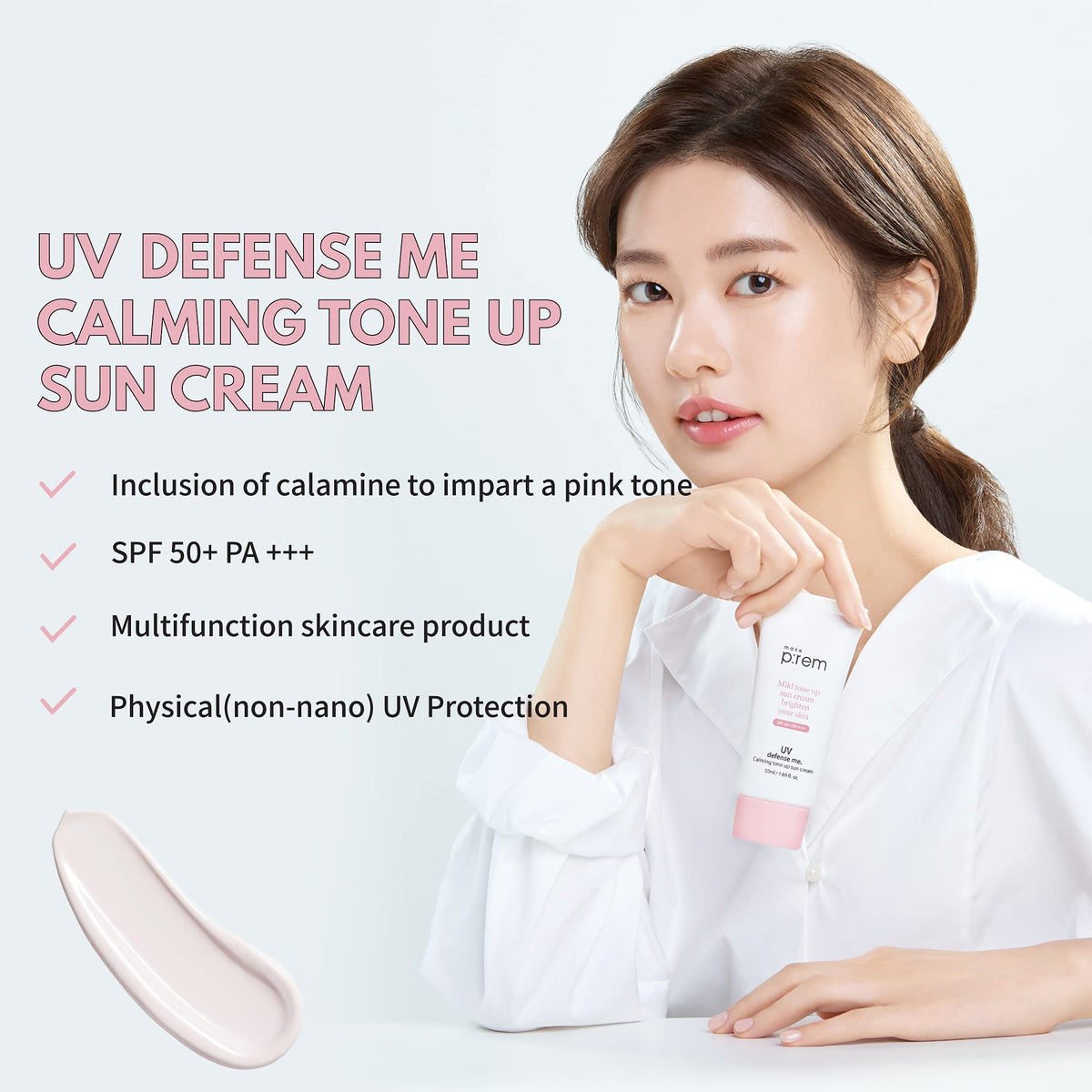 MAKEPREM UVA UVB Defense Me Calamine Calming Sun Cream SPF - MAKEP:REM Official Imagery - 4