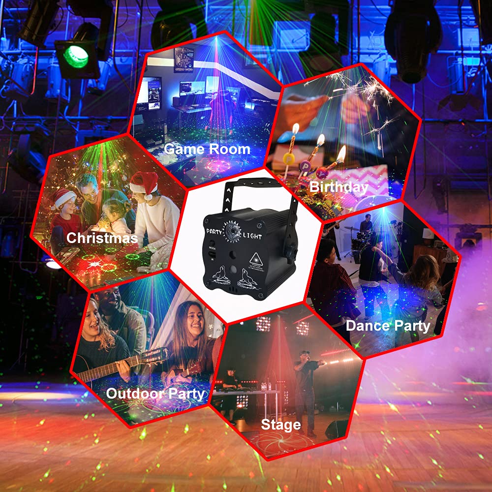 2 in 1 Disco Ball Party Lights with Remote Sound Activated - bubusan Official Imagery - 4