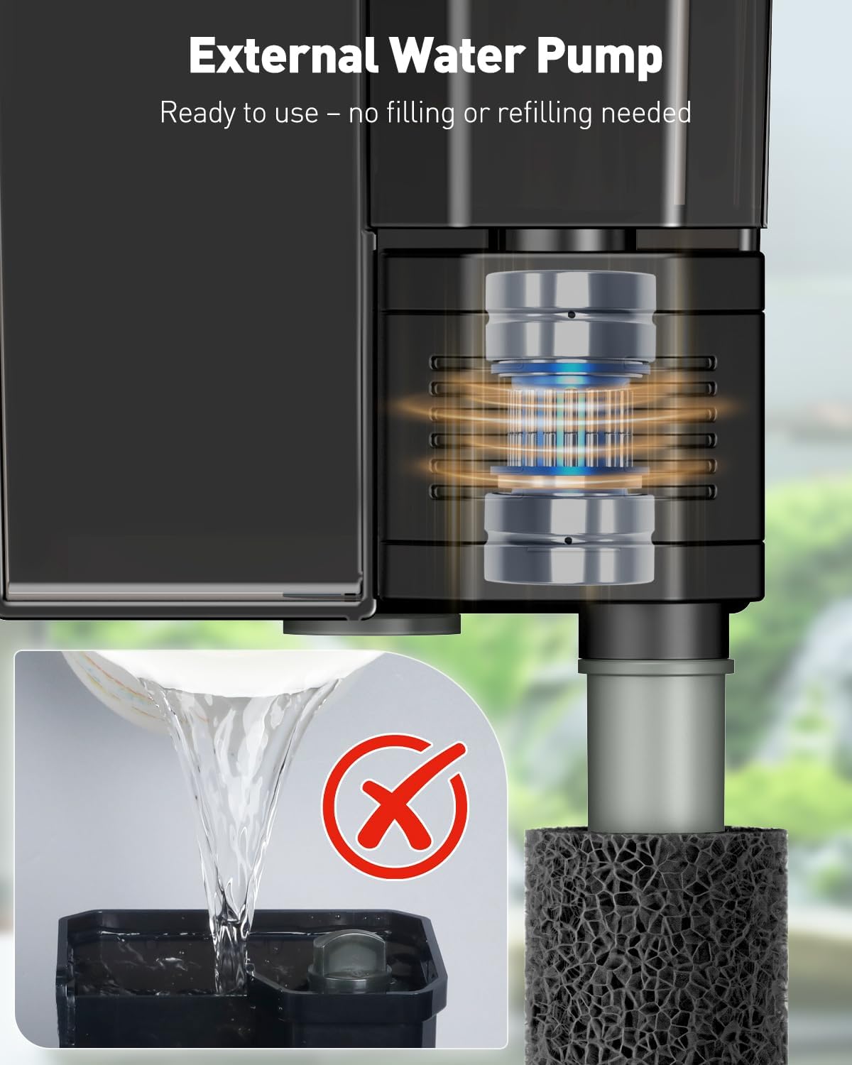 Pawfly 3 W Aquarium Filter 15 Gallon Fish Tank Filter 60 GPH - Pawfly Official Imagery - 5
