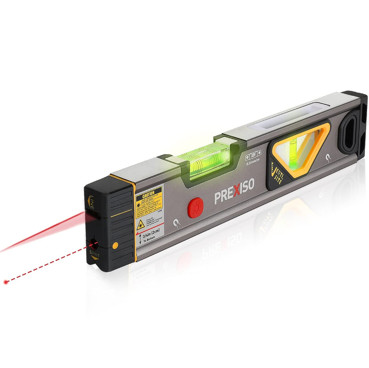 PREXISO 2 in 1 Laser Level 100Ft 30Ft 12 Magnetic Spirit - Prexiso Official Imagery - 1
