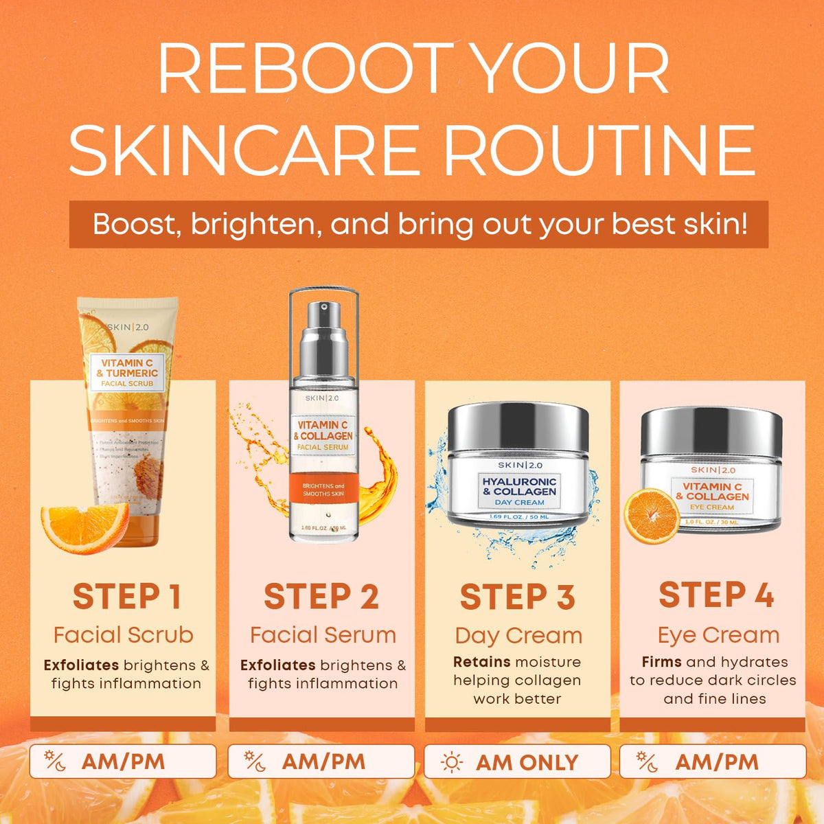 Skin 2 0 Vitamin C Collagen Under Eye Cream for Dark Circles - Skin 2.0 Official Product Imagery - 5