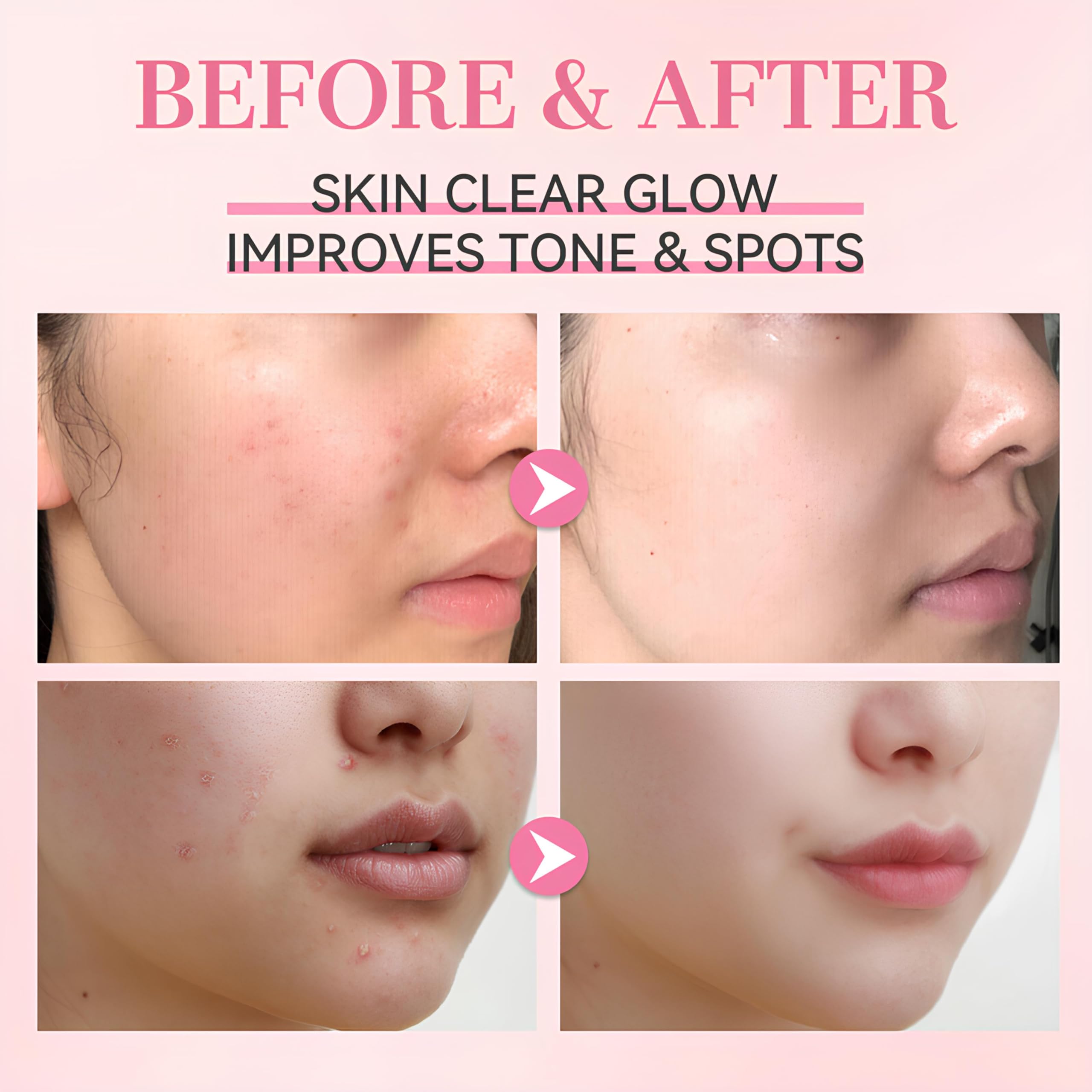 VP VibePro PDRN Pink Peptide Facial Serum, Lightweight Hydrating - VibePro