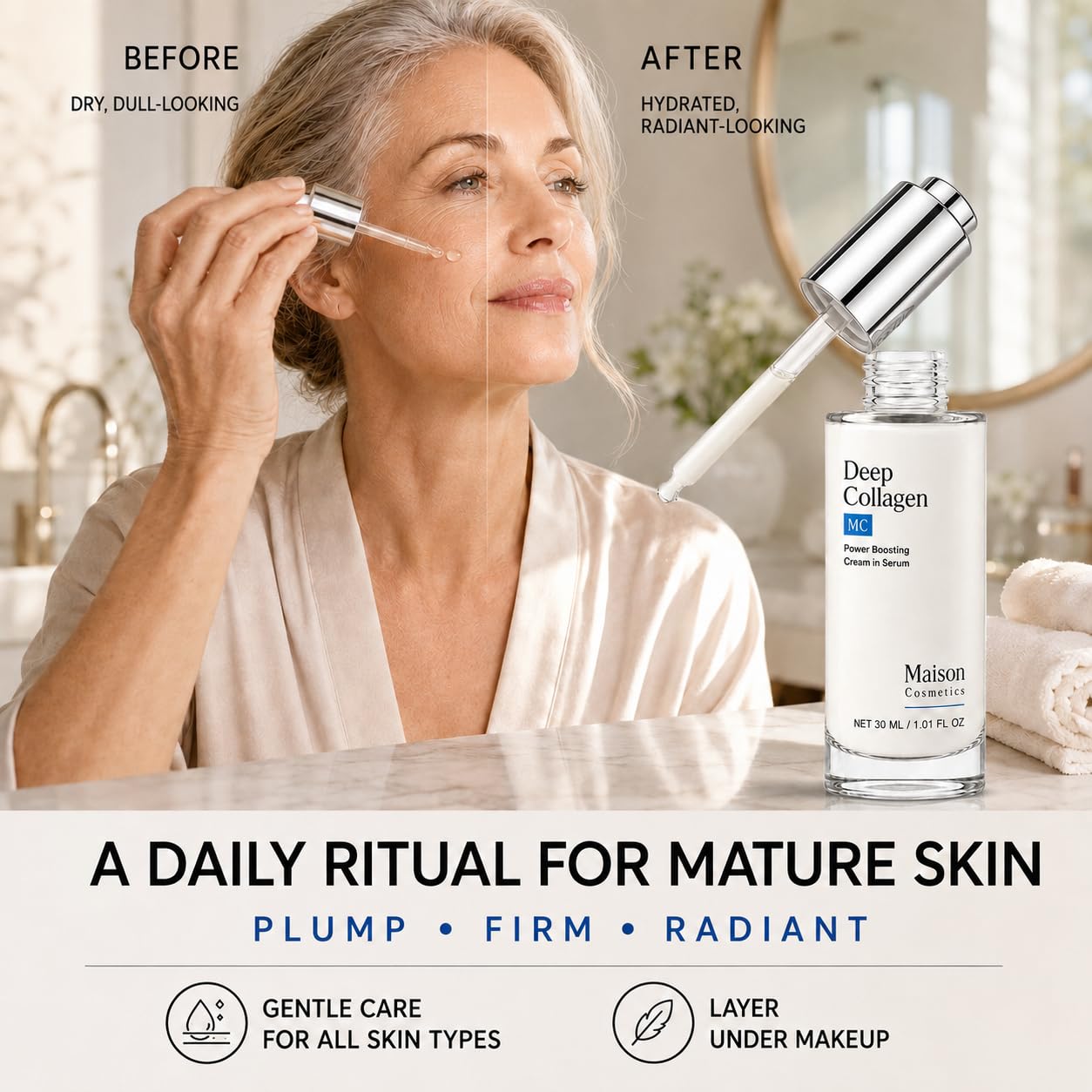 FlatFemme Maison Cosmetics Deep Collagen Volufiline Collagen Serum with - FlatFemme Official Product View 7