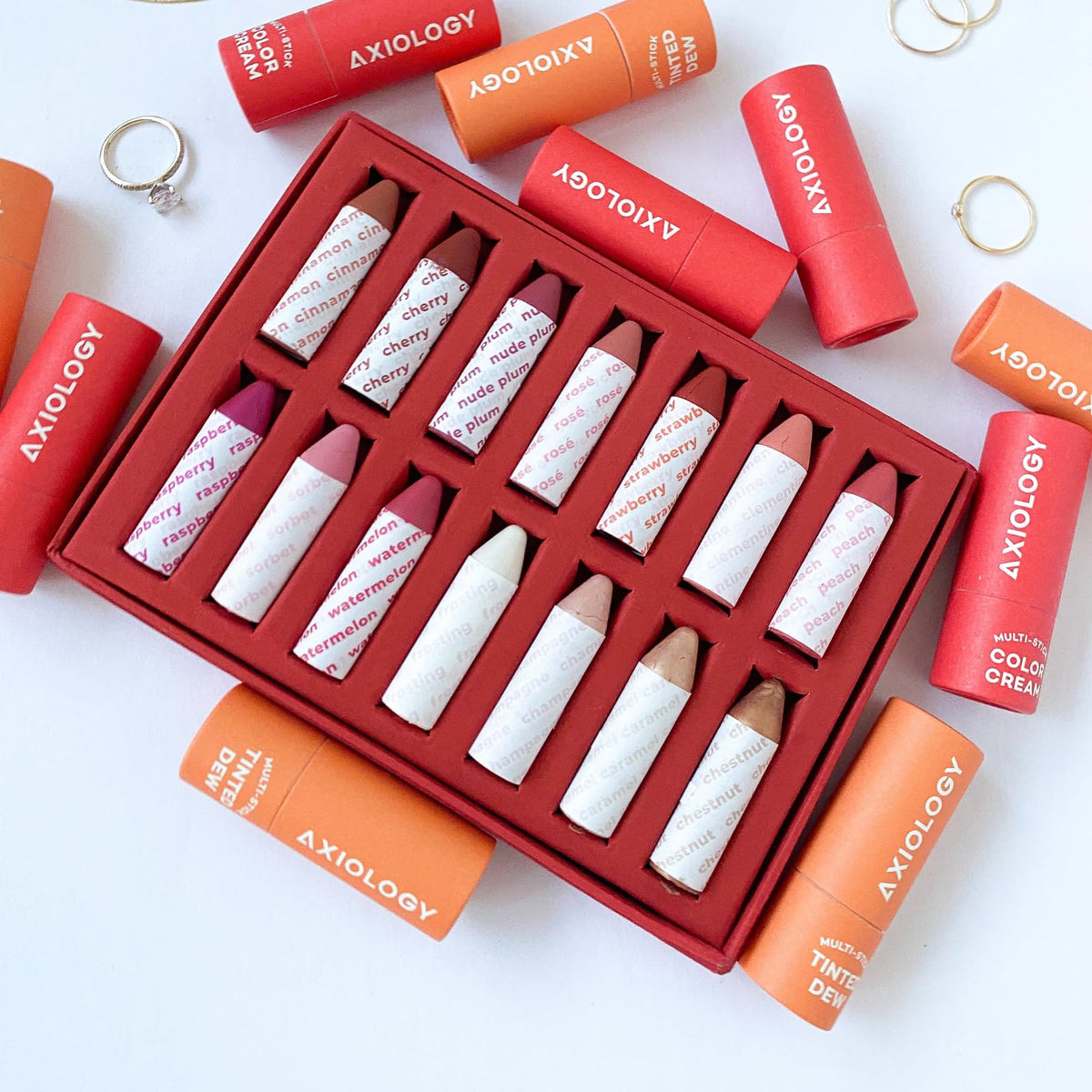 Axiology Multi Stick Crayons For Eyes Lips Cheeks Gift Set - Axiology Official Imagery - 5