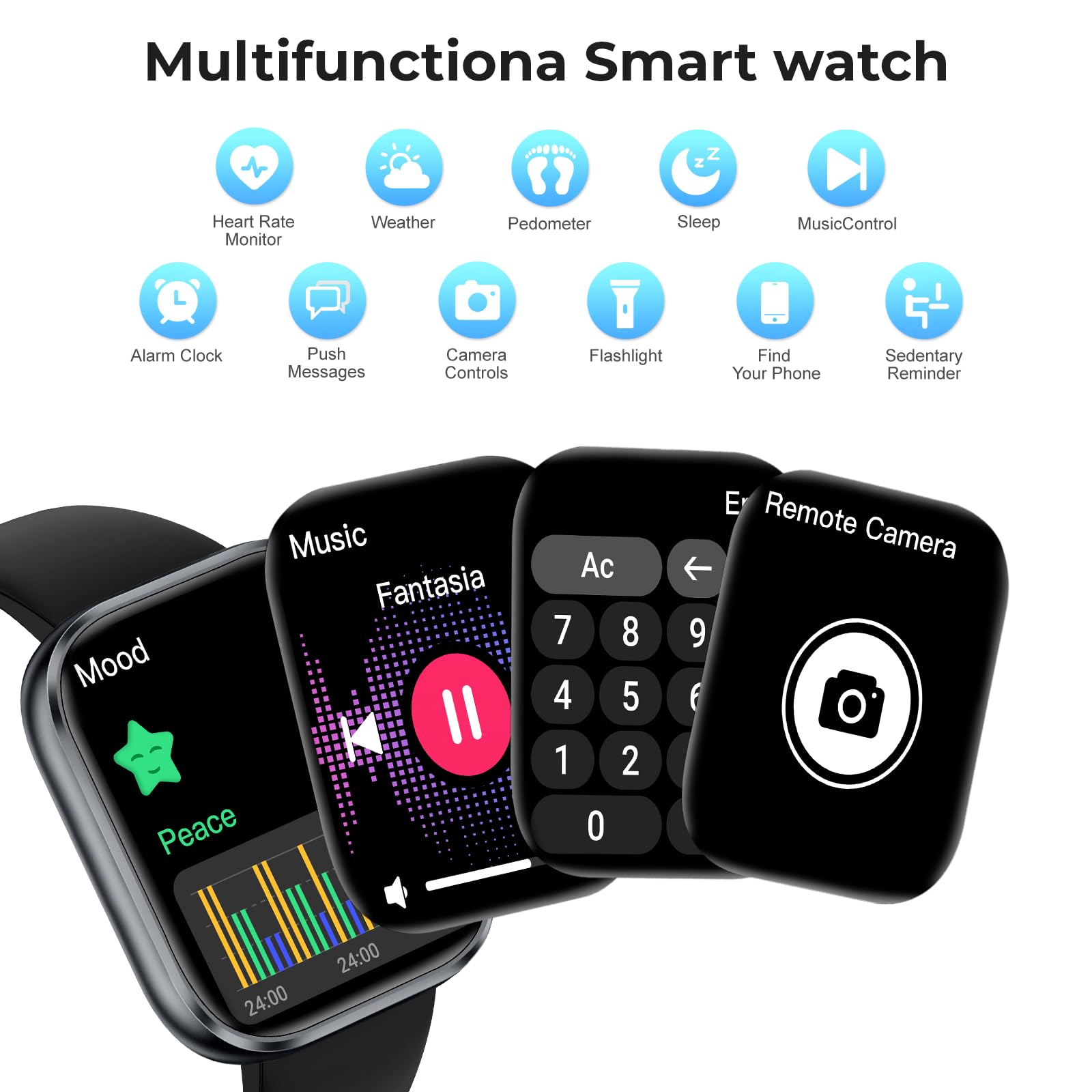 MFVLP Smart Watch for Men, Bluetooth Call, 1.83" Fitness Watch for And - View 8