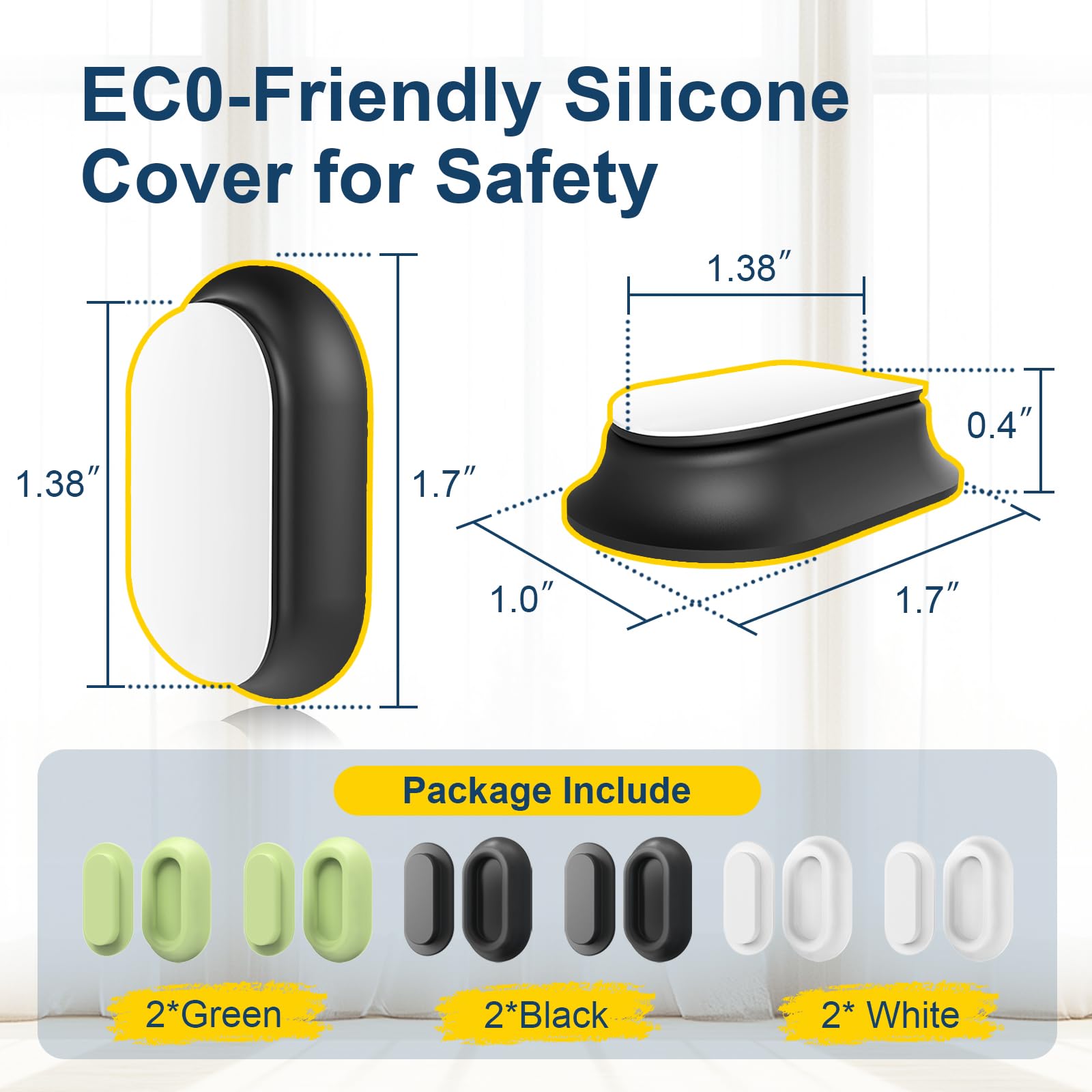 Vaszu Magnetic Silicone Remote Control Holder Wall Mount for TV F - Vaszu Official Product View 2