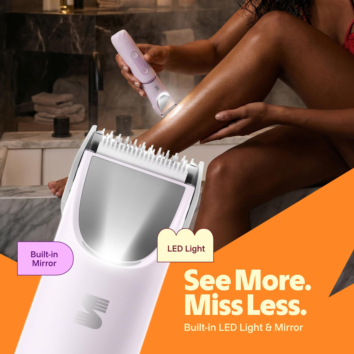 SpinDuo 2 in 1 Electric Bikini Trimmer for Women 180 - LADYSPOT Official Imagery - 6