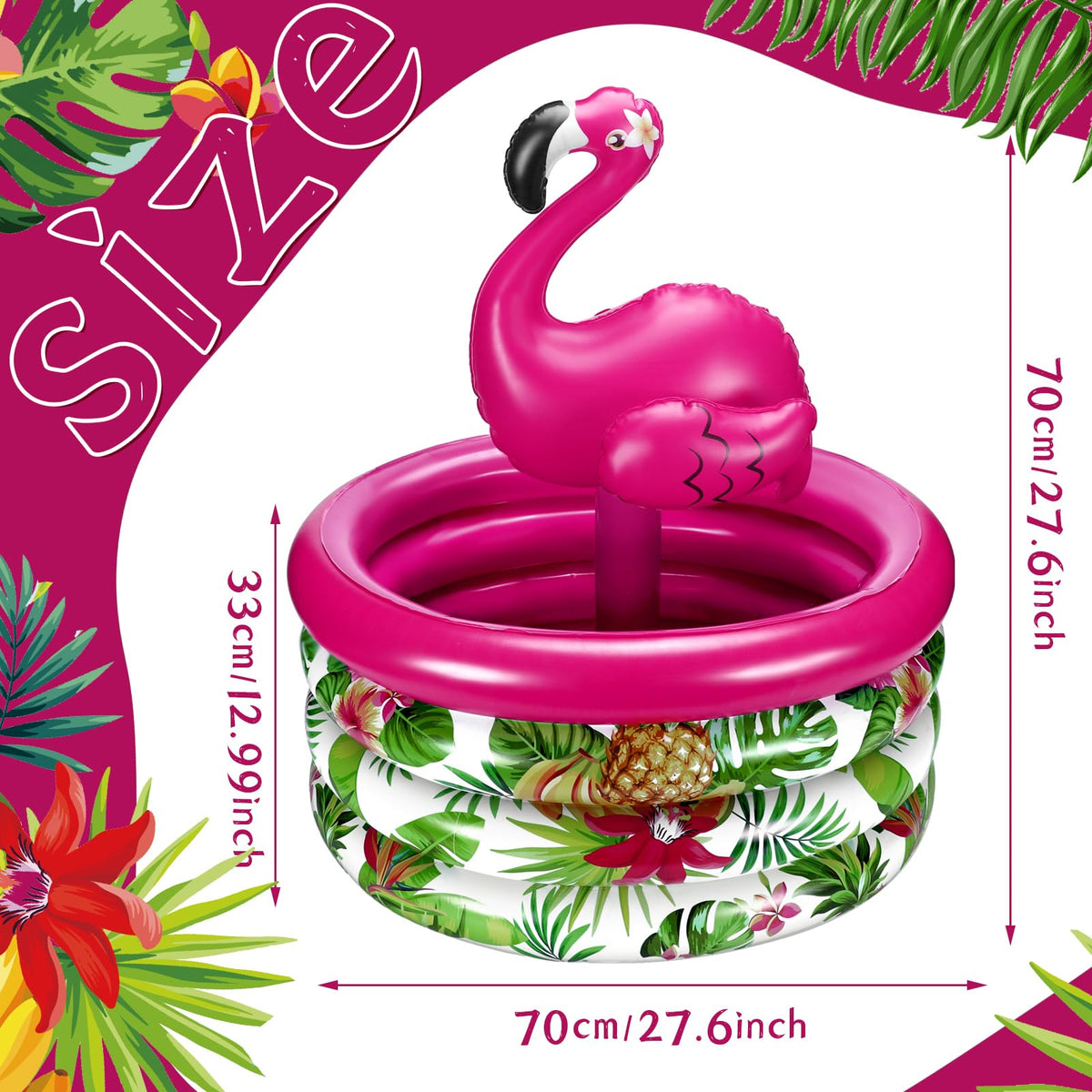 Bencailor Summer Flamingo Party Decoration Inflatable Blow - Bencailor Official Imagery - 4