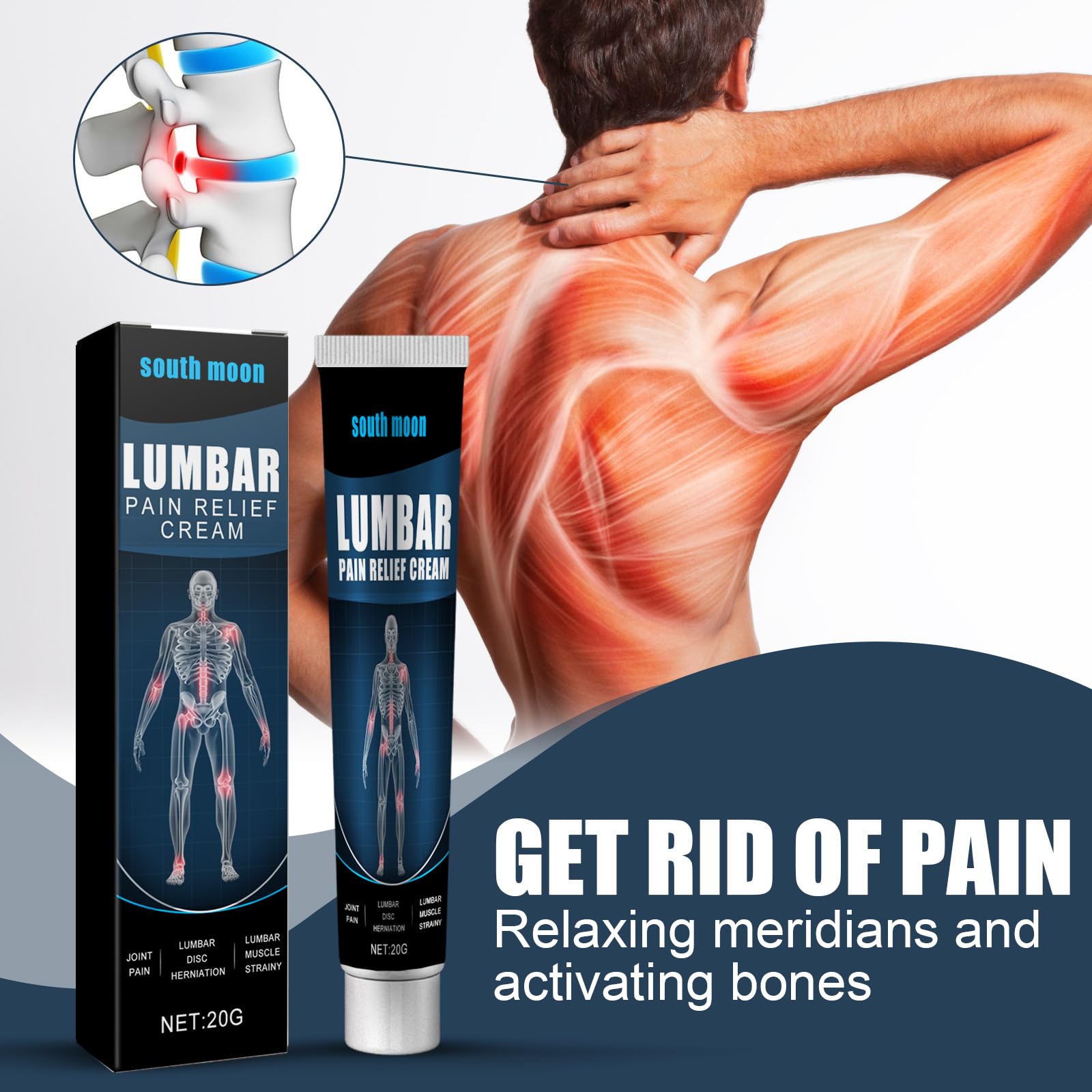 Daily Body Care Balm, Warming Balm for Muscle Joint Area Care, Whole Body Local Comfort Skin Care, Daily Skin and Muscle Care for Lower Back, Knees, Waist, Neck, Back, Shoulders, Body Cream (20 g)