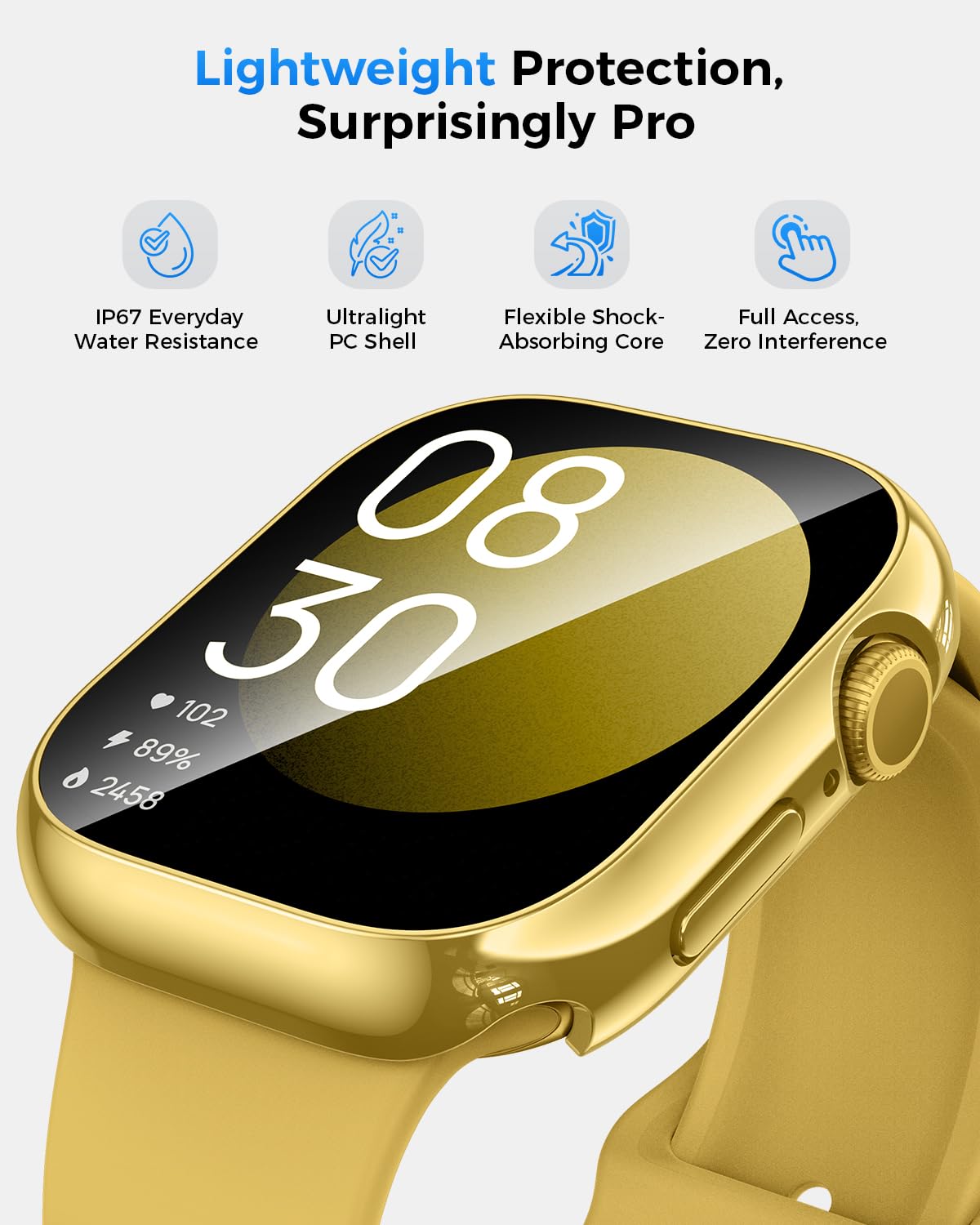 Goton IP67 Waterproof Case with Glass for Apple Watch 40mm Series 6/5/ - View 4