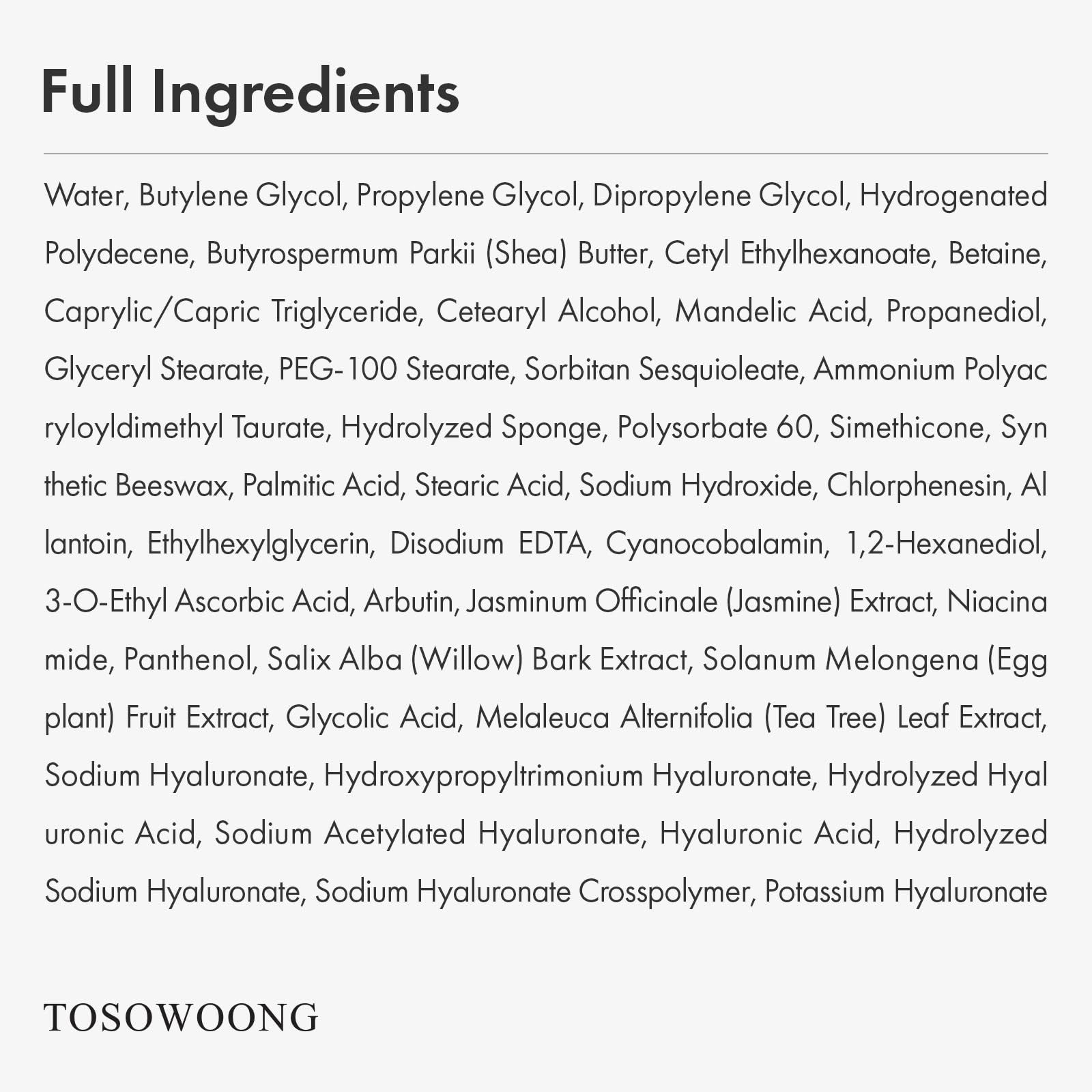 TOSOWOONG Mandelic Acid 2 Cream AHA Exfoliator for Dark - TOSOWOONG Official Imagery - 7