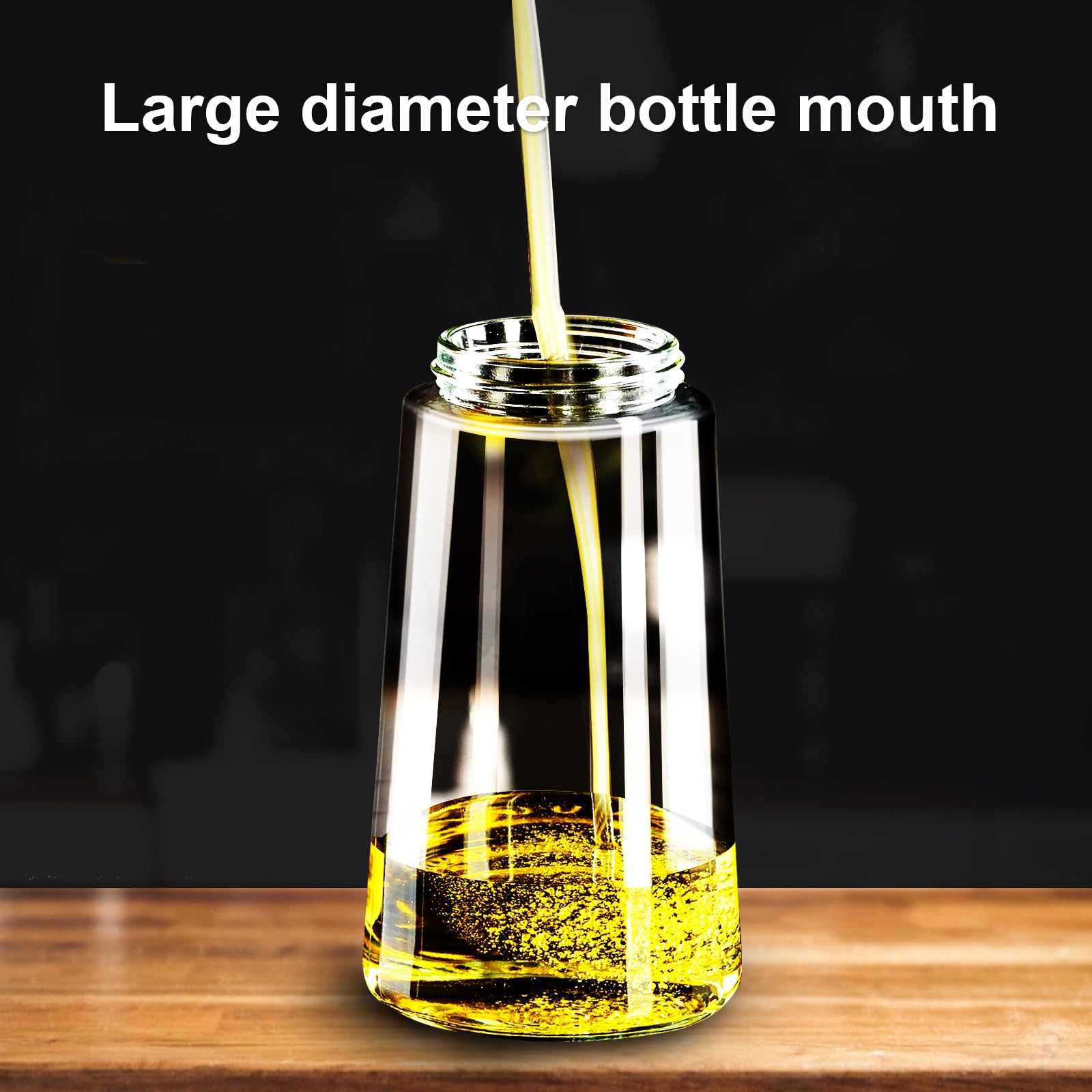 mqnxoi 2 in 1 Glass Oil Sprayer & Dispenser,16oz/470ml Olive Cooking, - View 8