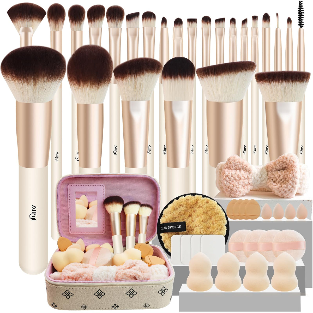 49 Pcs Makeup Brushes Set Professional Premium Make up - ALLFYL Official Imagery - 2